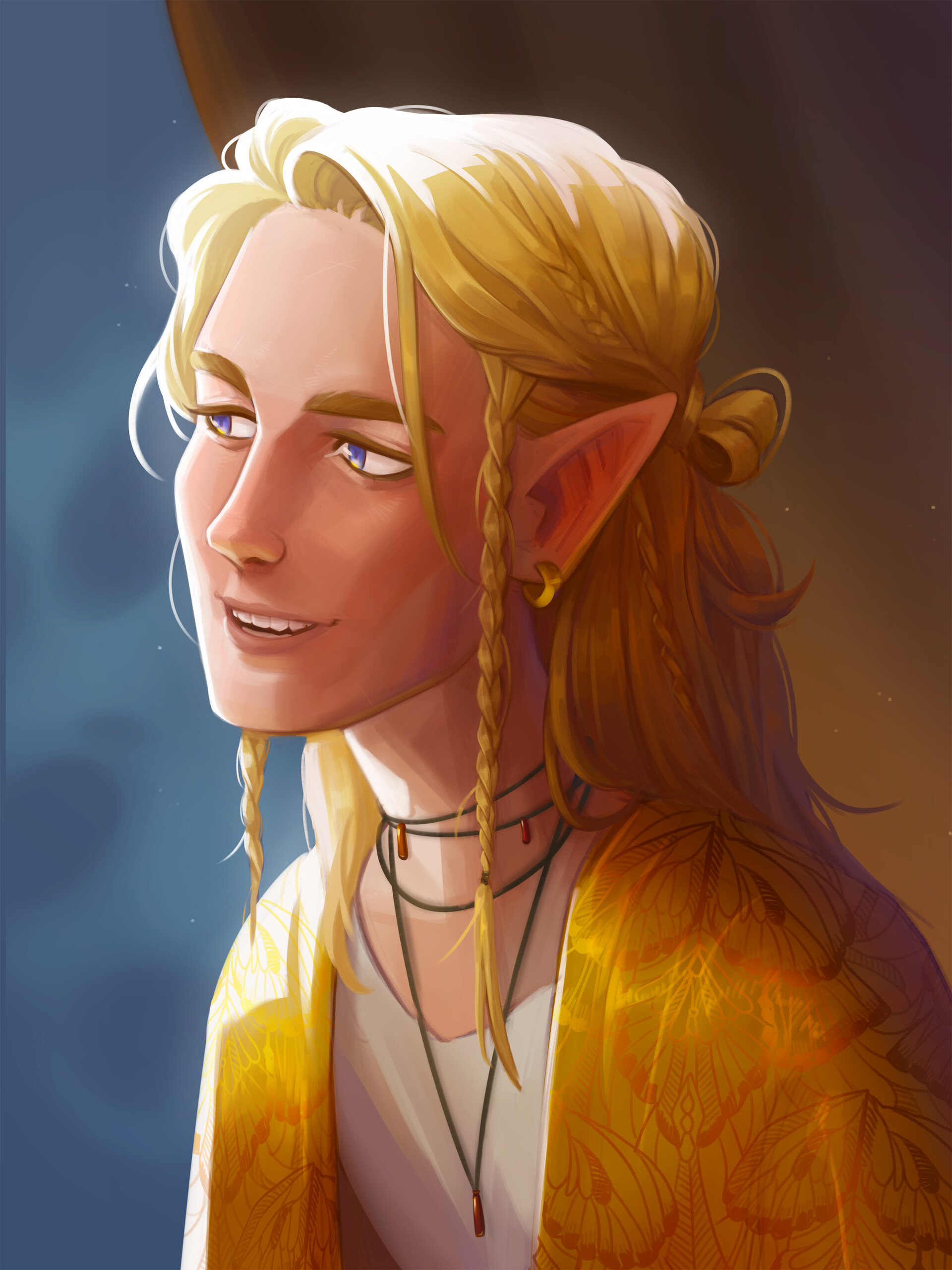 ArtStation Taren Half Elf Bard D D artstation-taren-half-elf-bard-d-d