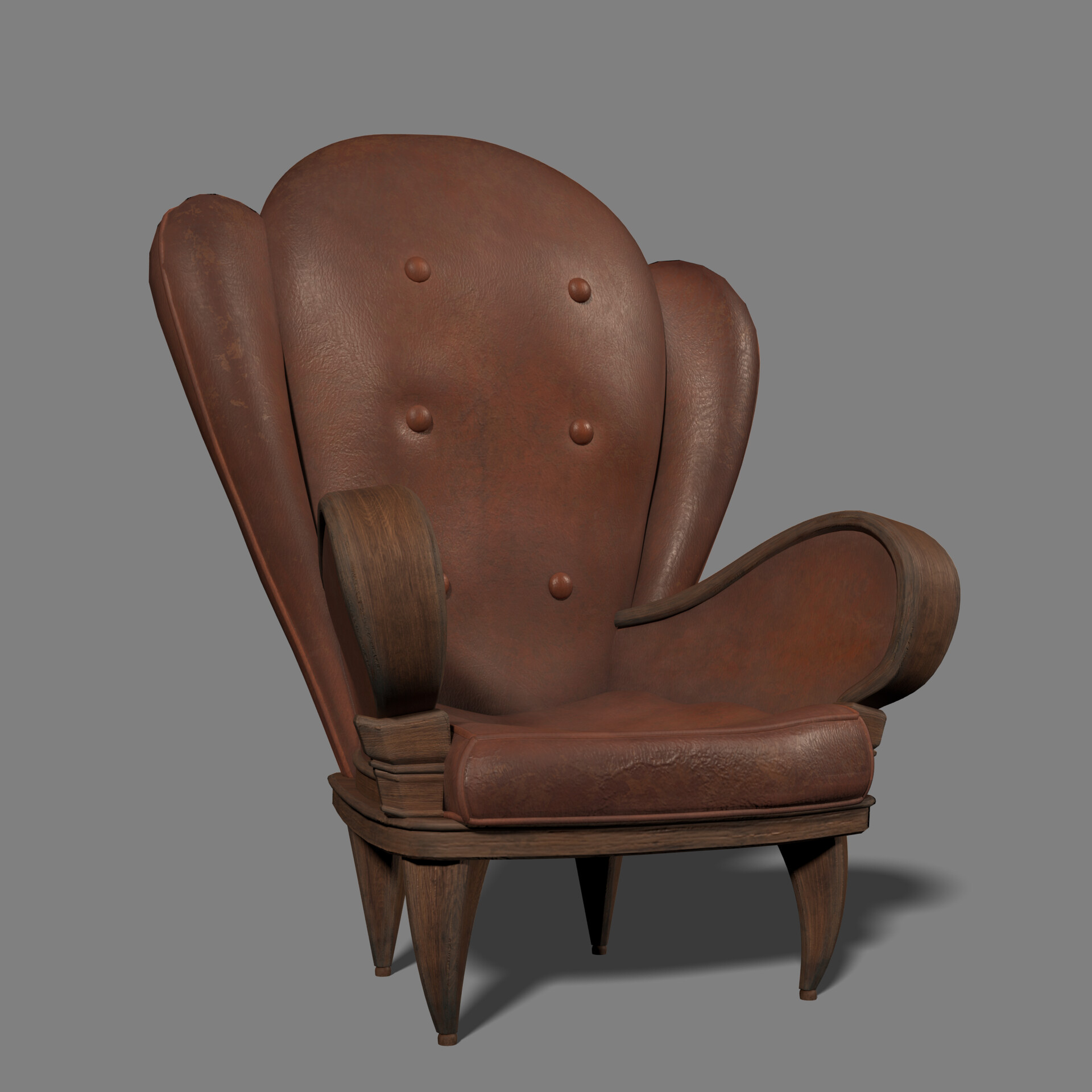 ArtStation Leather Armchair in use