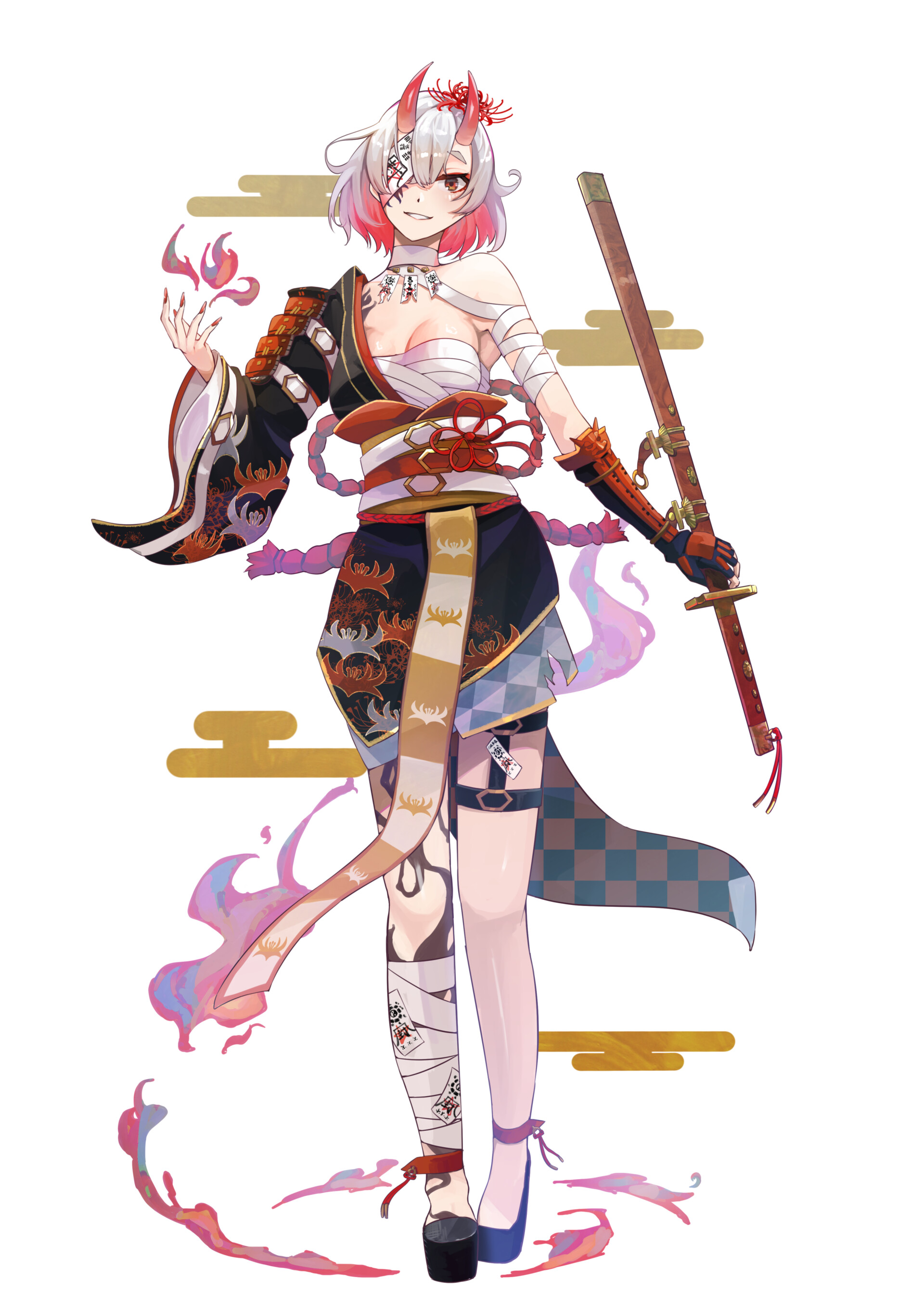 ArtStation - Oni girl character design