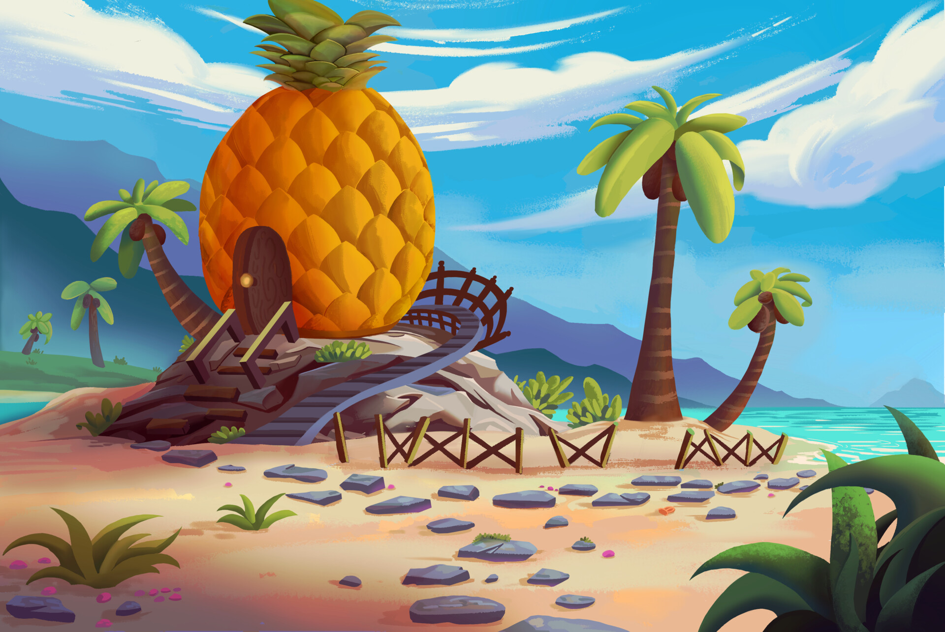 ArtStation Little Pineapple House