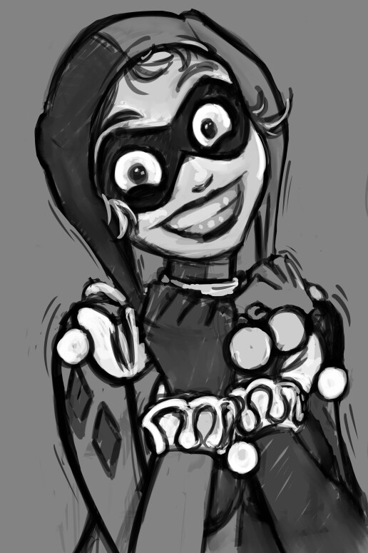 Harley Quinn - A quick painting!