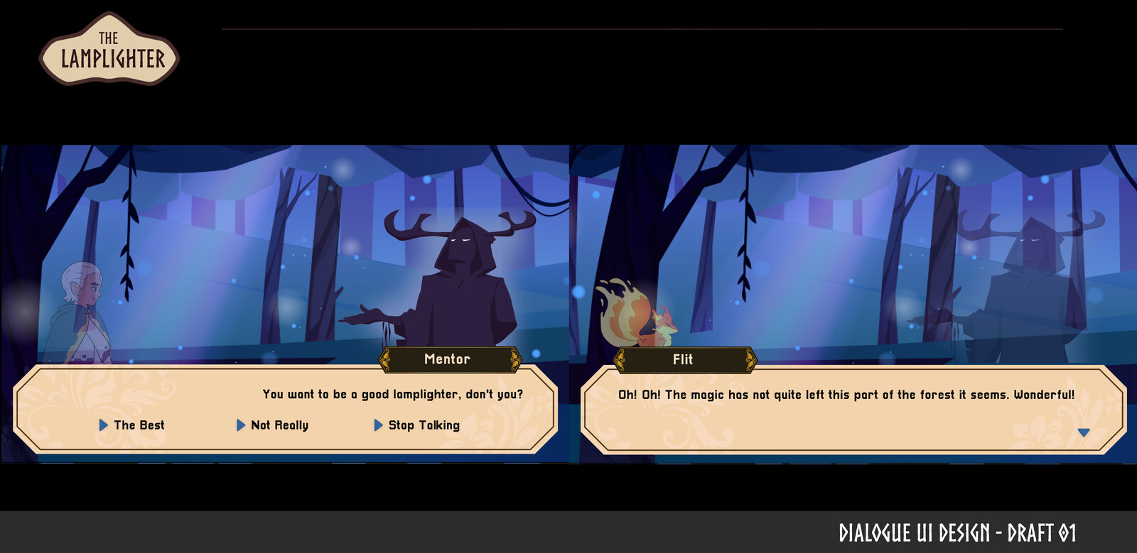First pass Dialogue UI Design