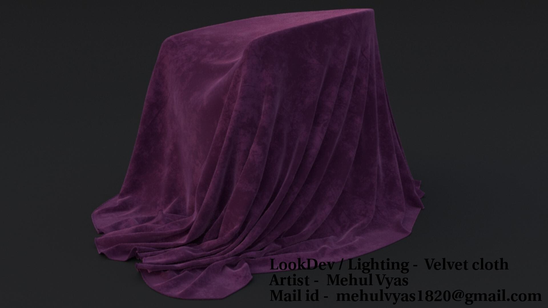 ArtStation - velvet cloth shader