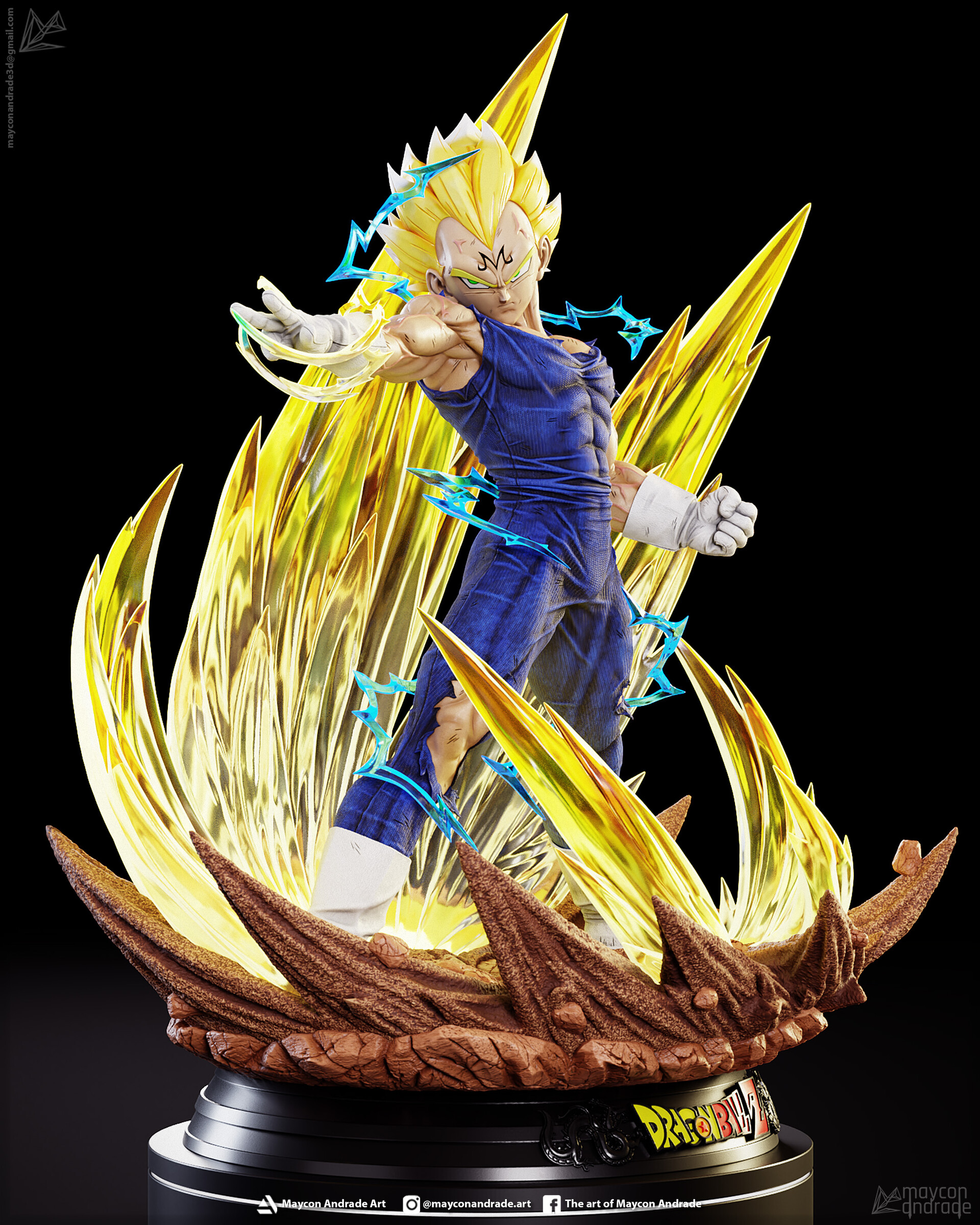 Dragon Ball Z Majin Vegeta Vs Majin Buu
