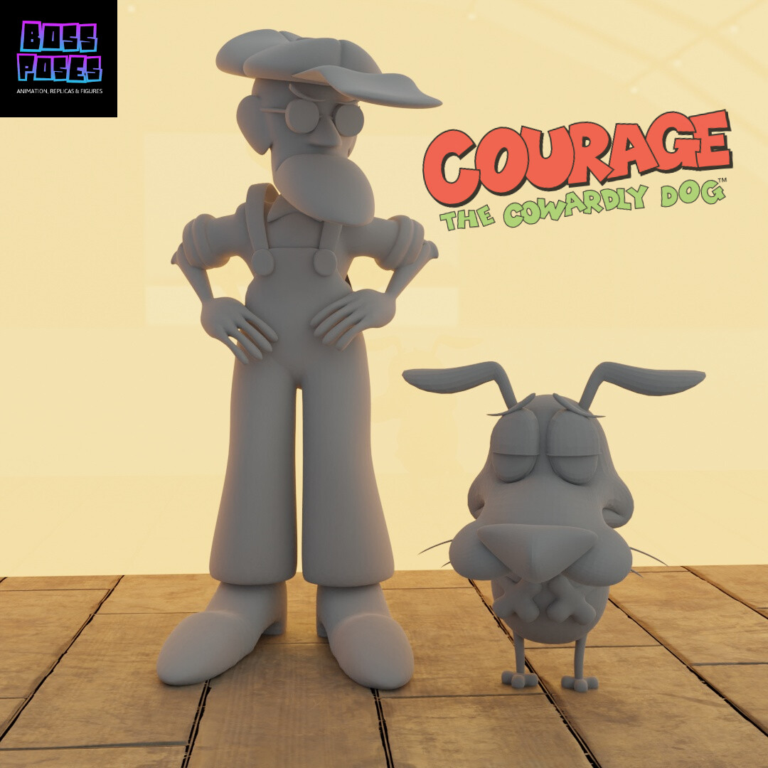 ArtStation EUSTACE AND COURAGE! 3DPrint Ready
