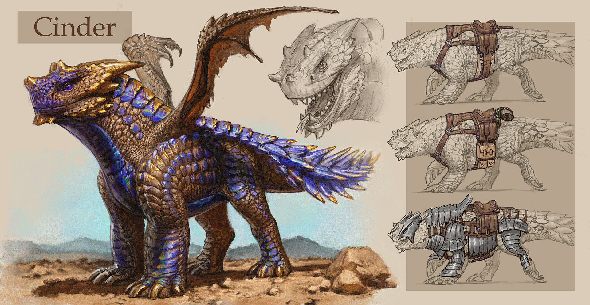 ArtStation Cinder The Dragon M Moudry Cinder1