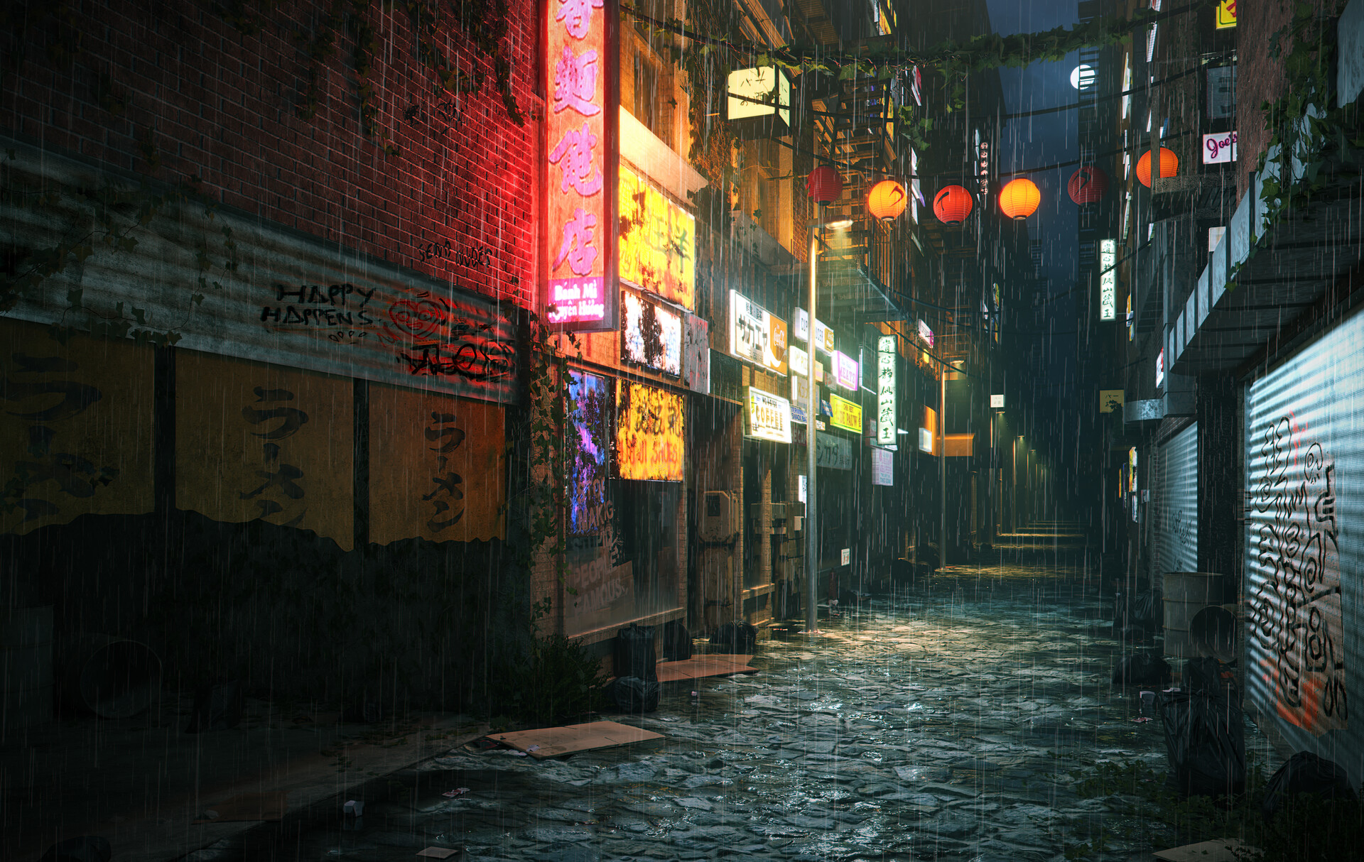 ArtStation - Chinatown 2D to 3D