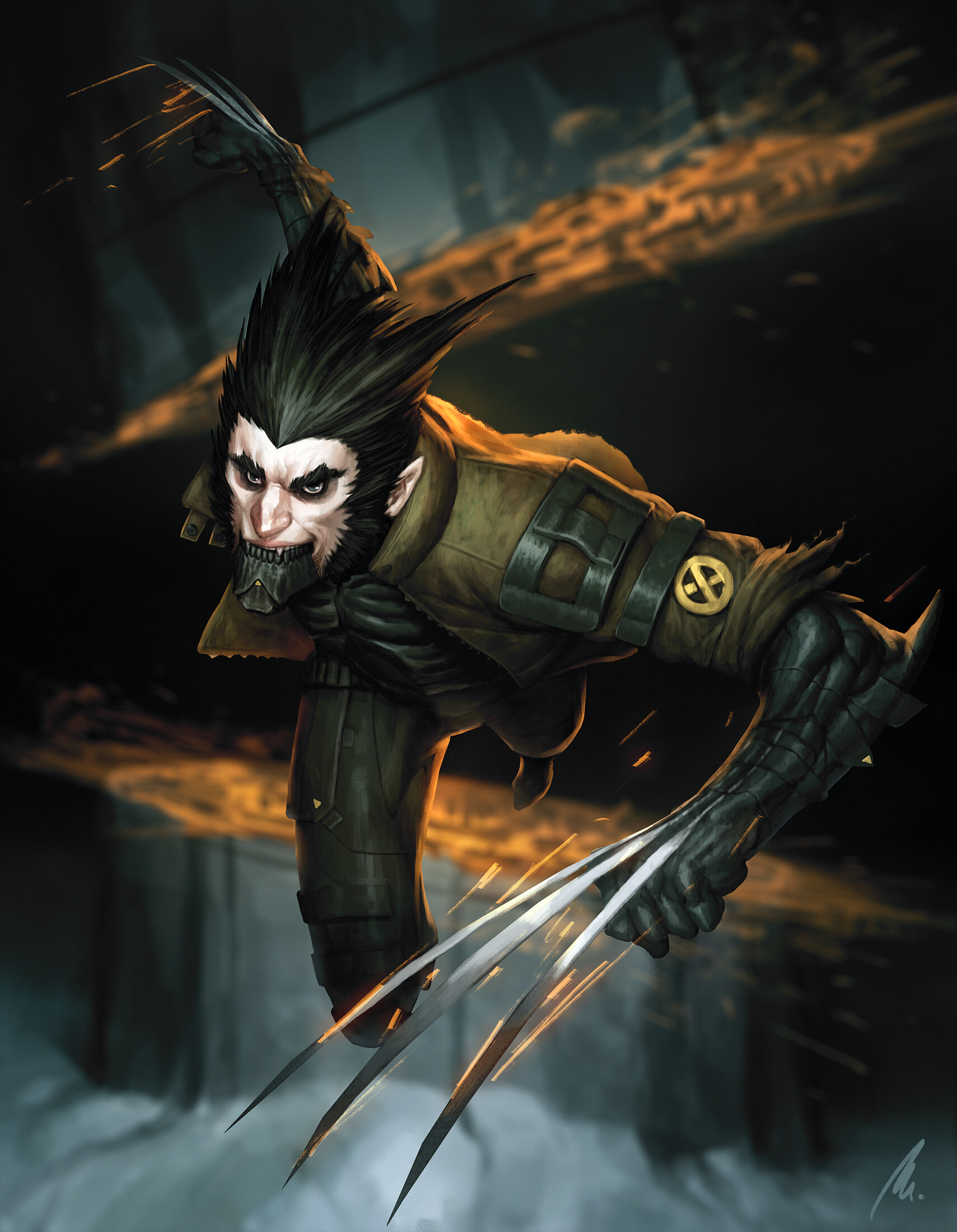 ArtStation Wolverine Snikt artstation-wolverine-snikt