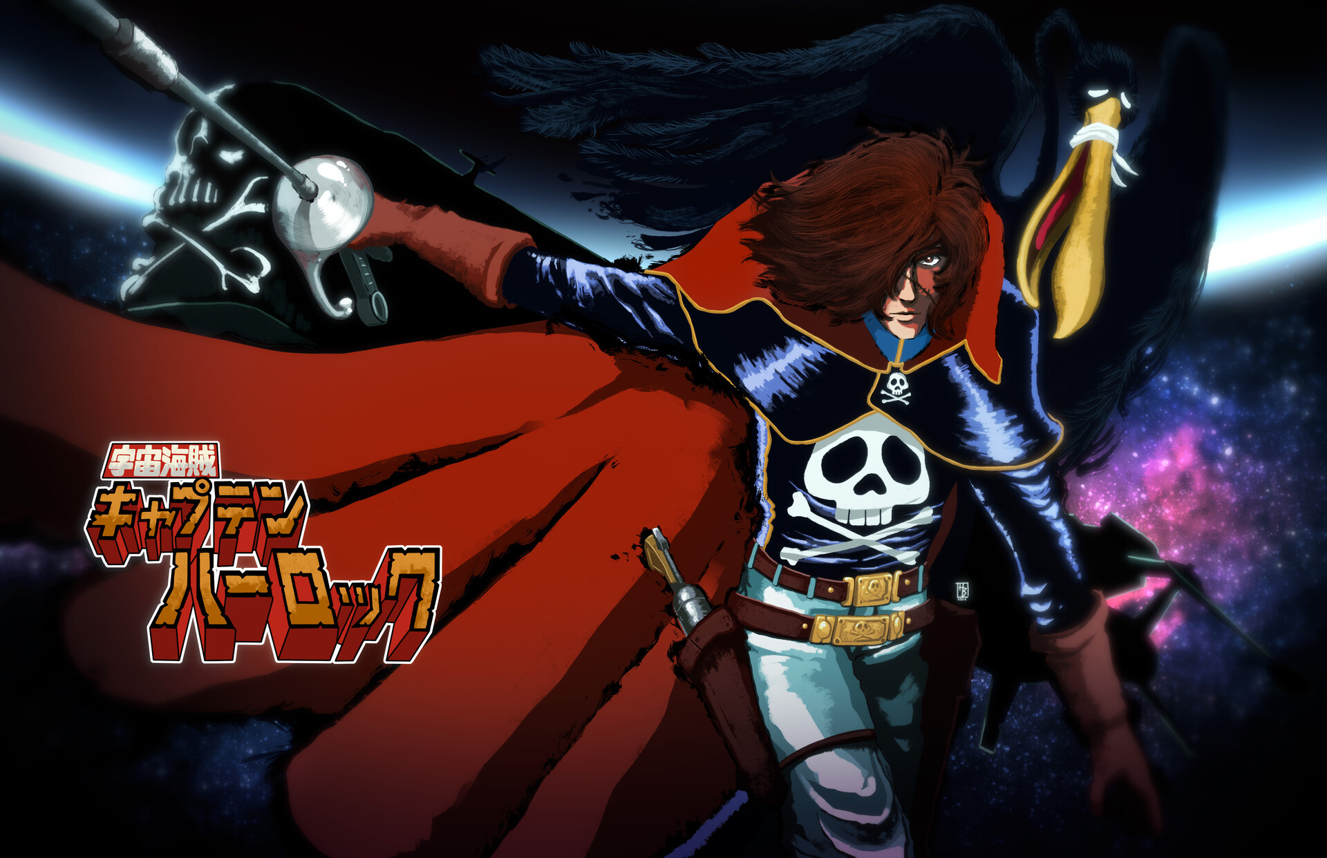 Artstation space pirate captain harlock