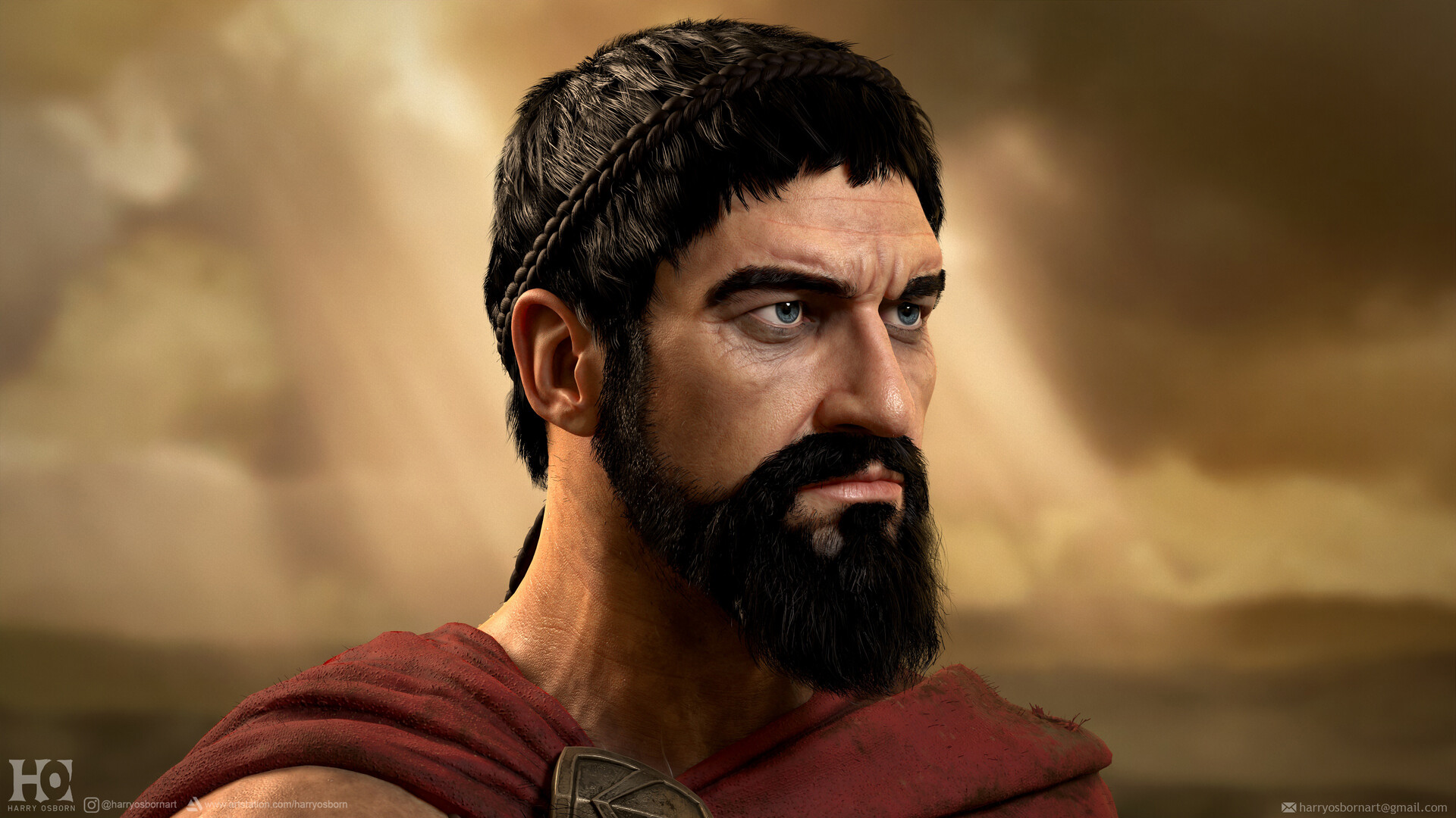 ArtStation - Leonidas | Gerard Butler | 300