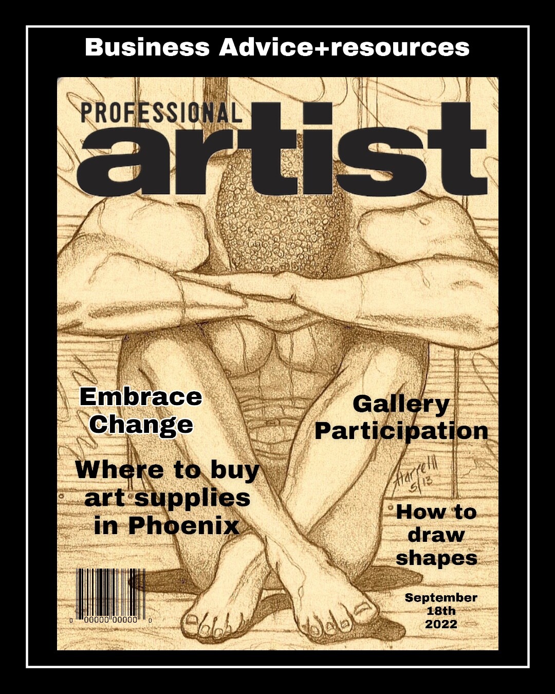 Professional Artist Magazine Layout