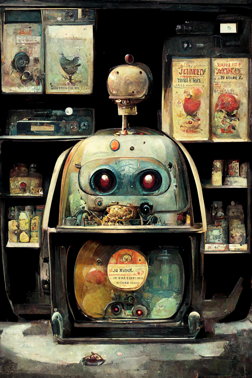 Vintage Robot Vending Machine #5