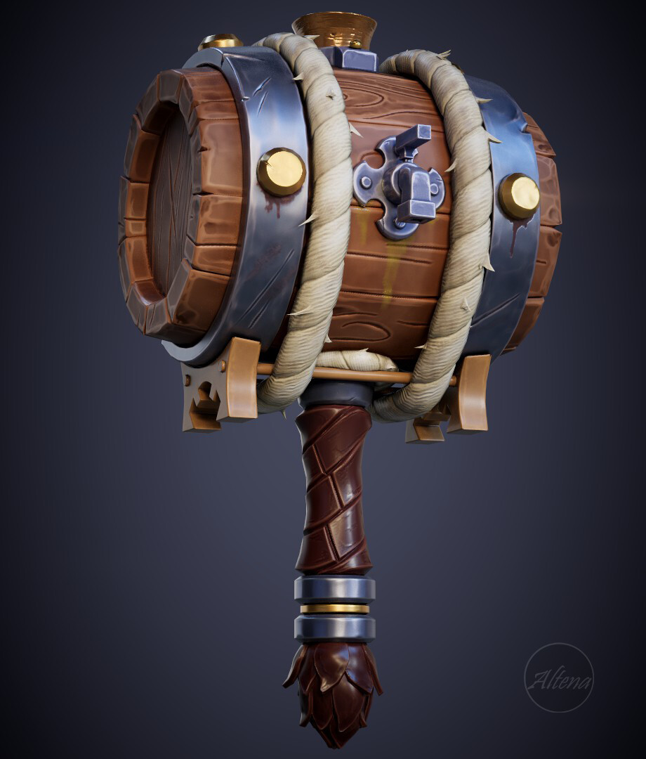 ArtStation KegHammer Gameready Prop