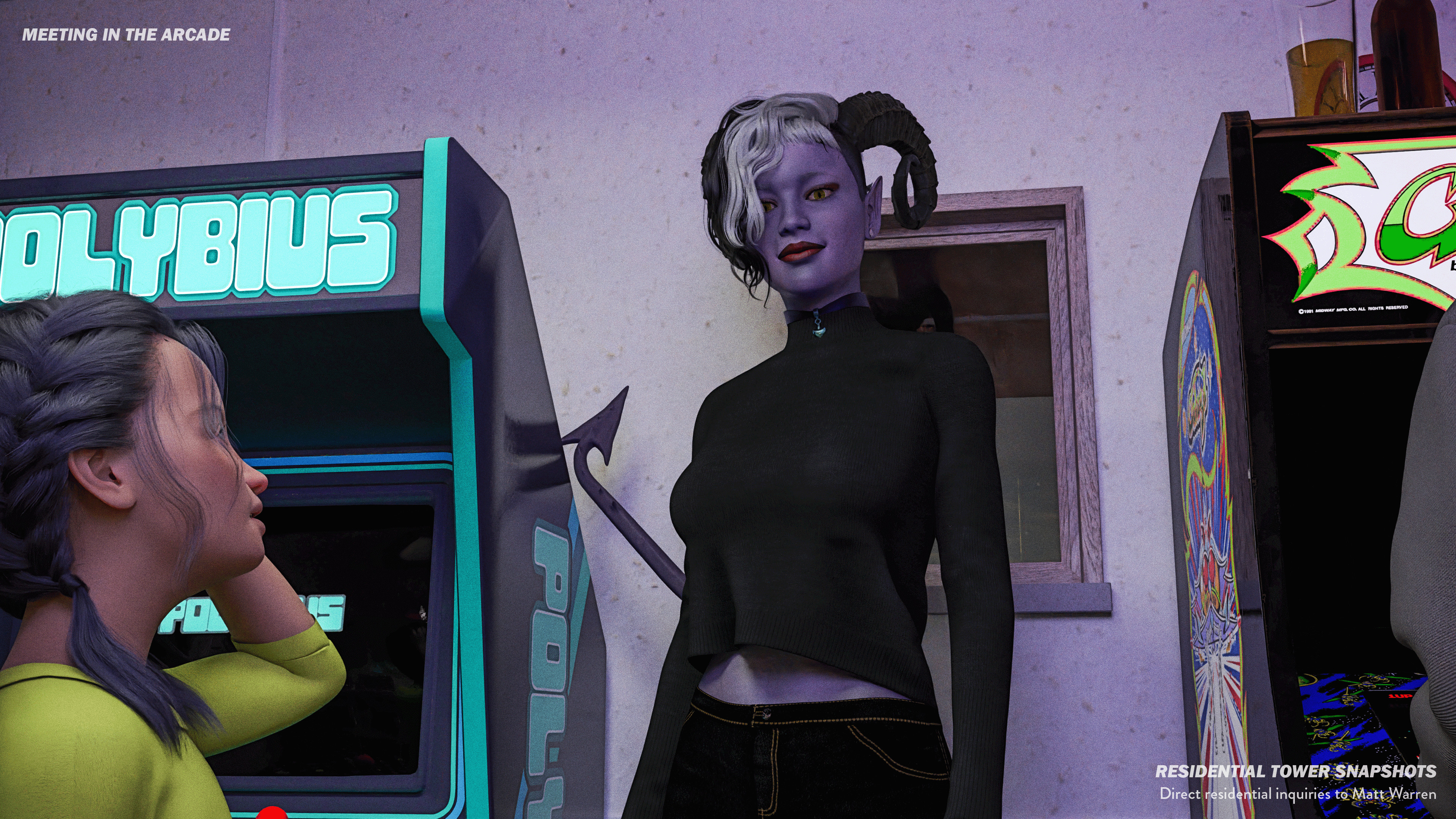 Meeting in the Arcade