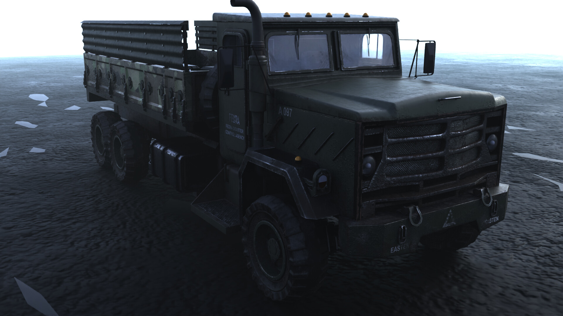 ArtStation An Army truck based on last of us