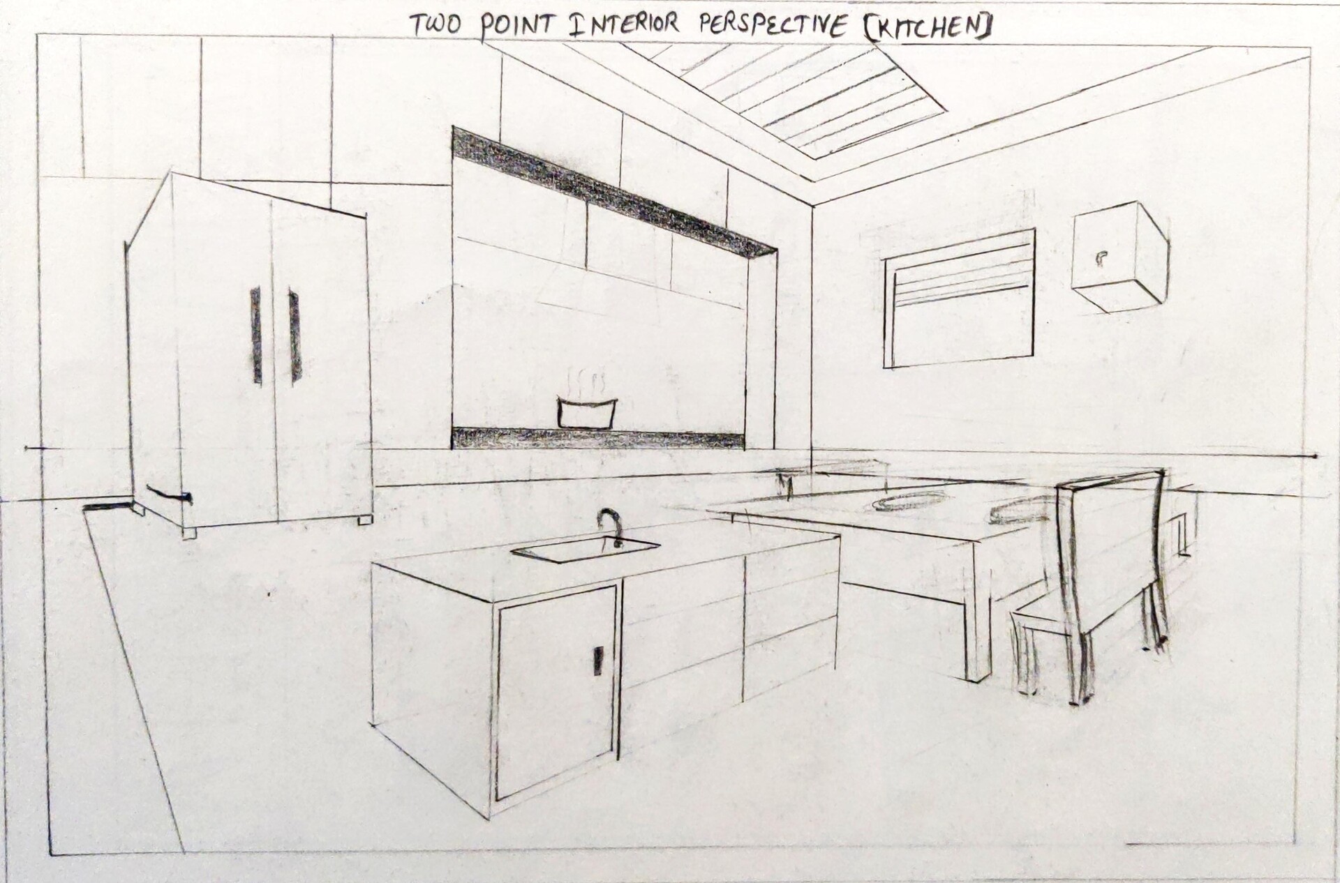 Dinesh Chandra Two Point Perspective Interior Kitchen ?1663221754