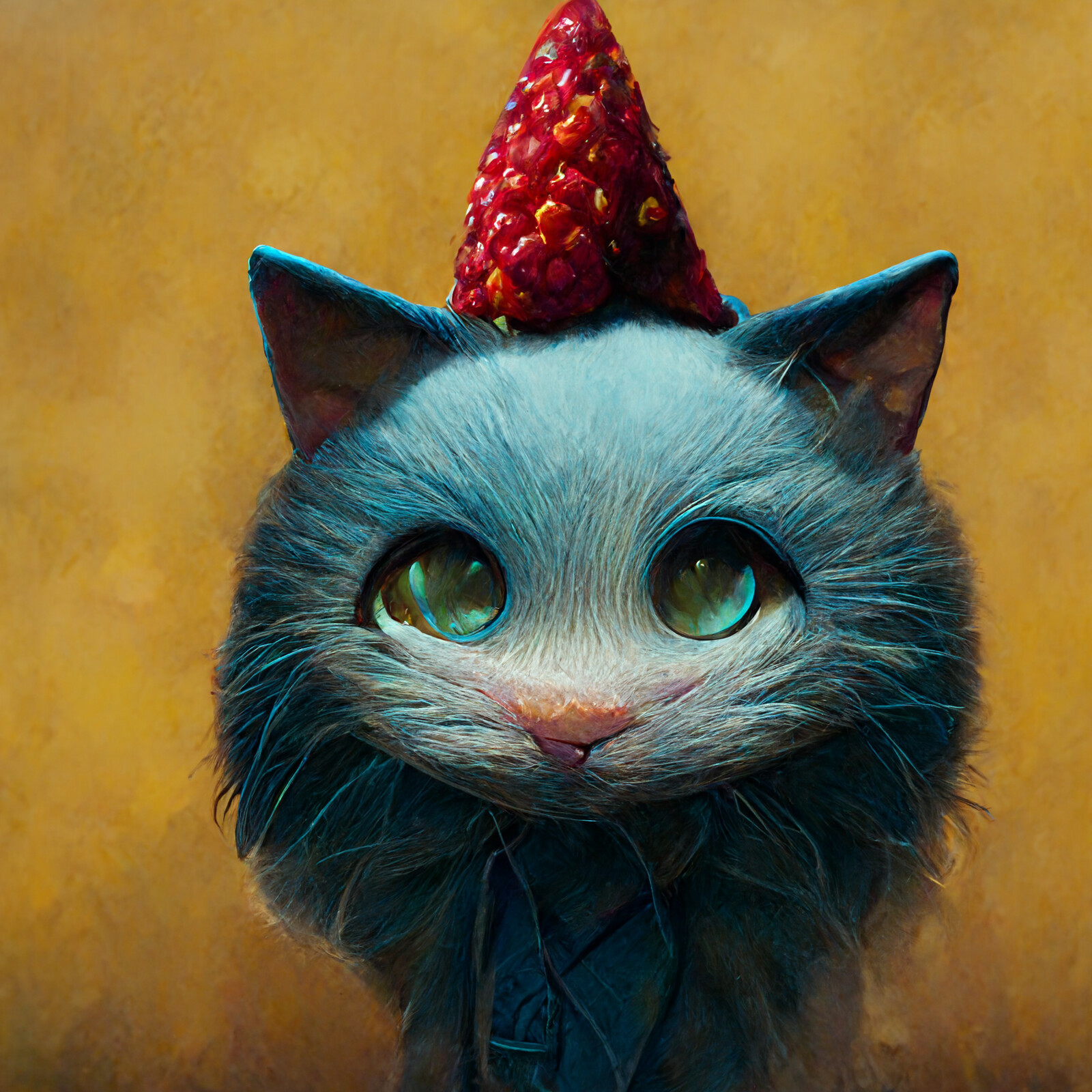 Cat with Party Hat #7 | Dinky