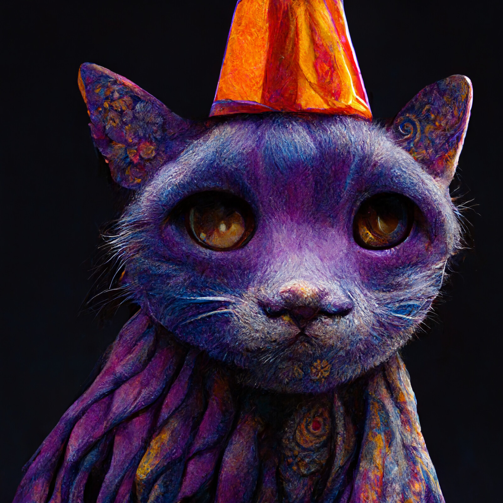 Cat with Party Hat #9 | Alexander