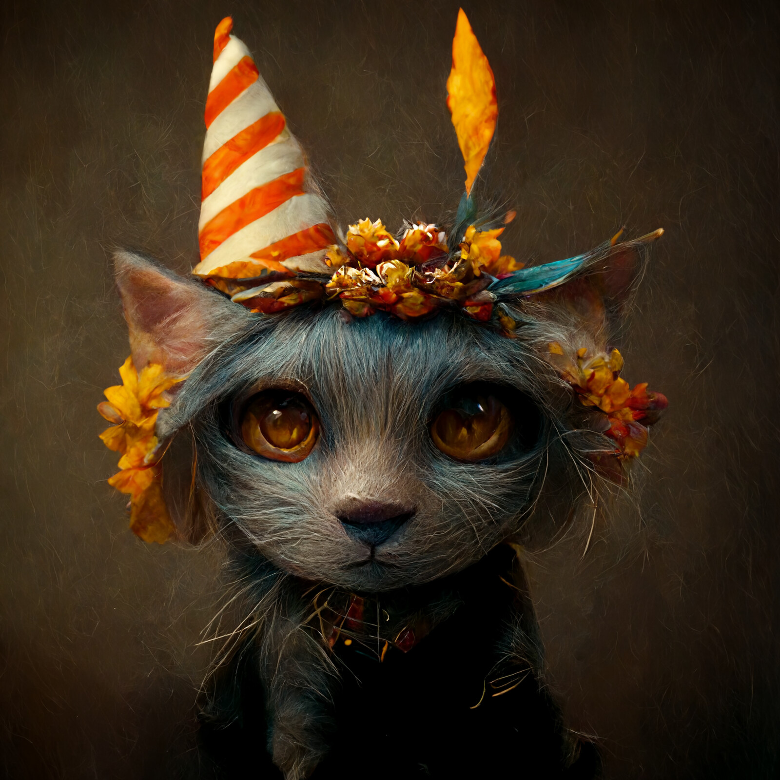 Cat with Party Hat #11 | Mischa
