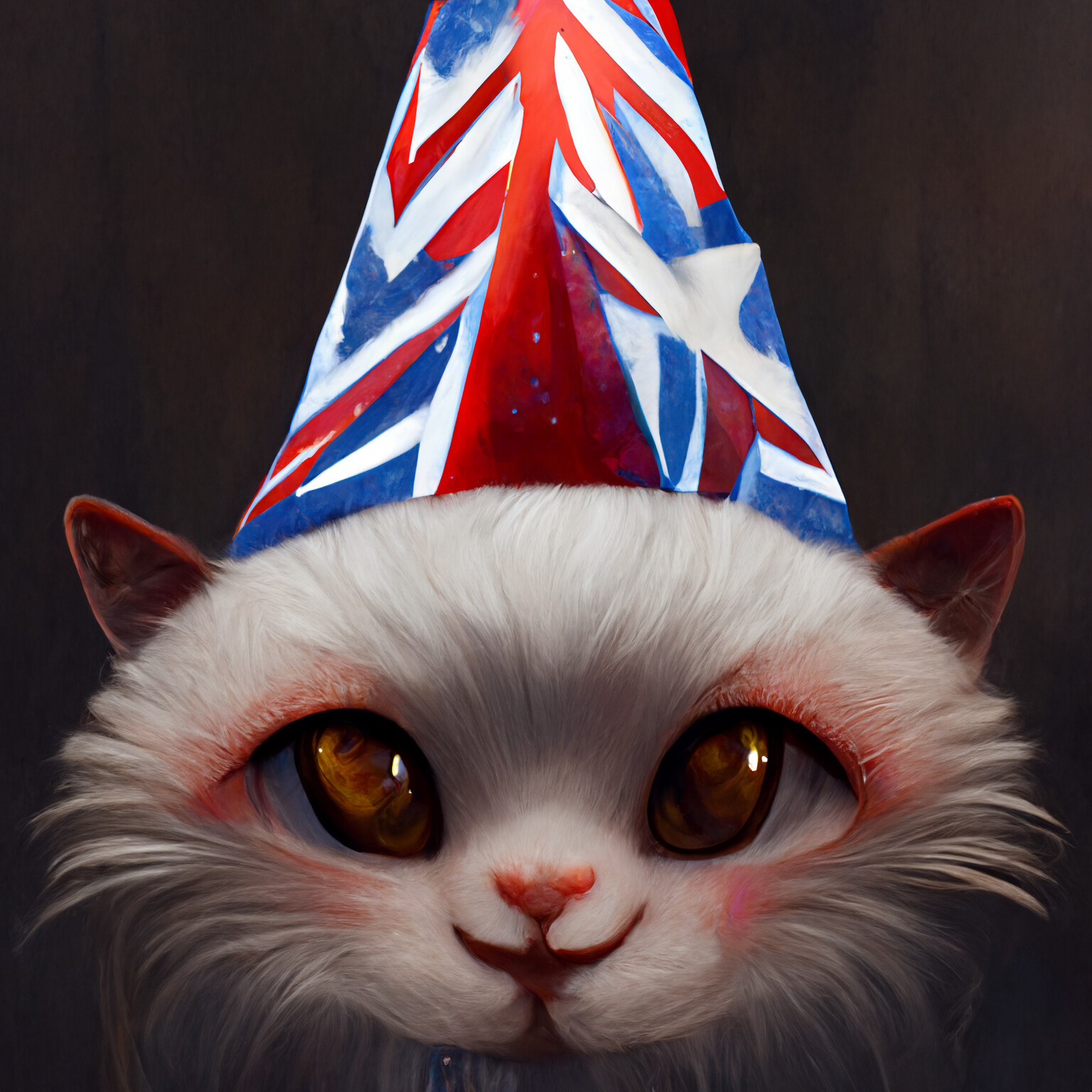 Cat with Party Hat #41 | Ray