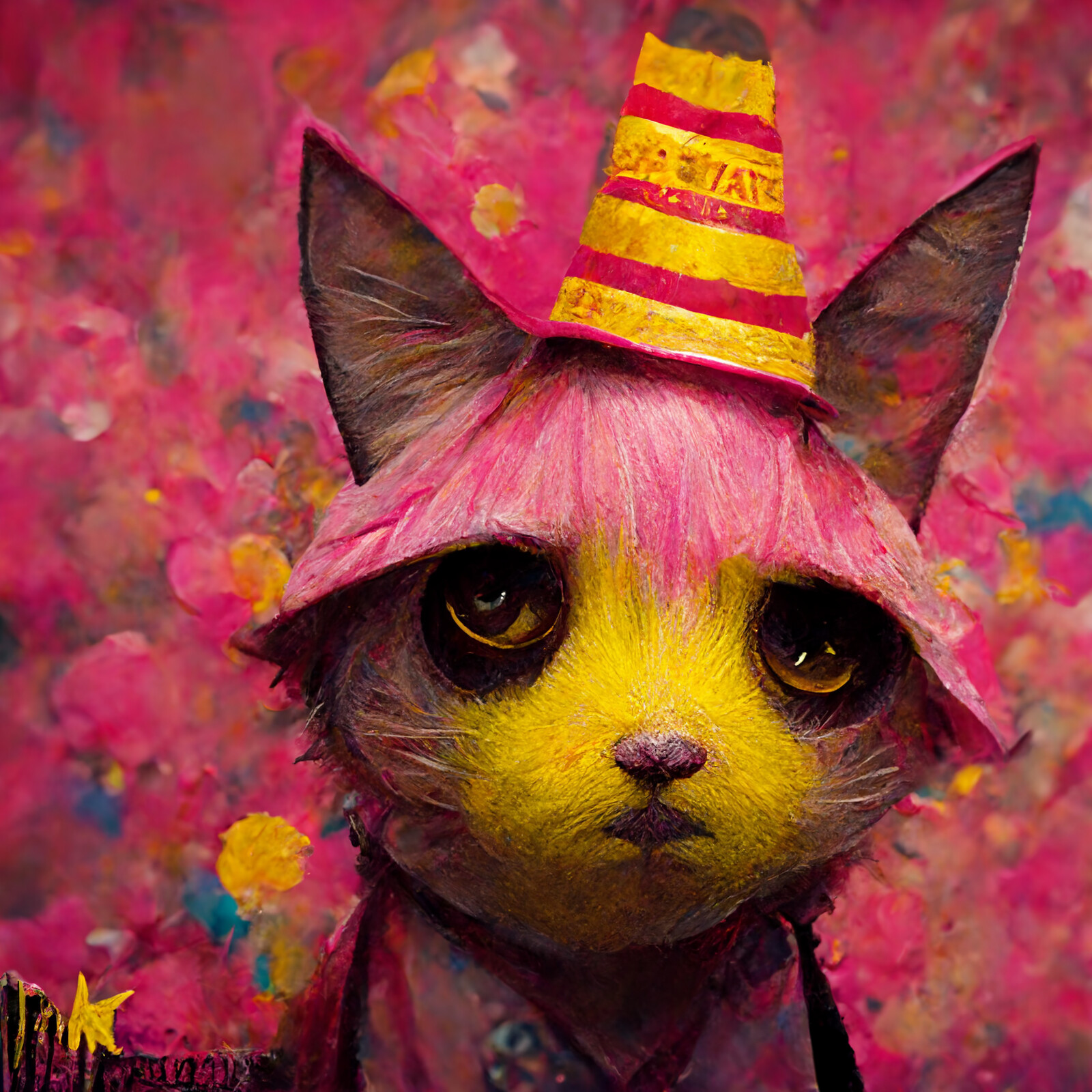 Cat with Party Hat #43 | Larissa