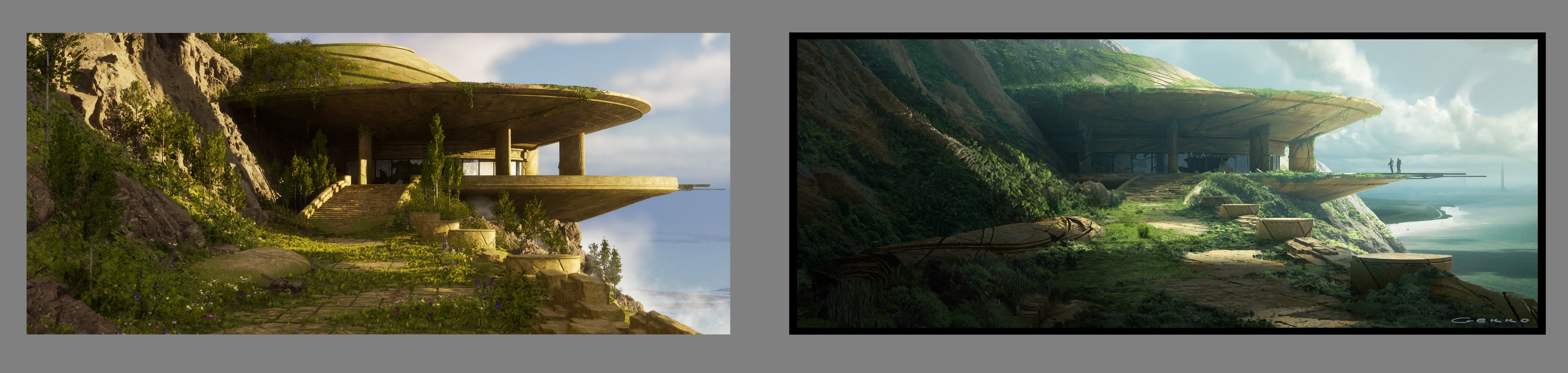 Main shot compared to concept