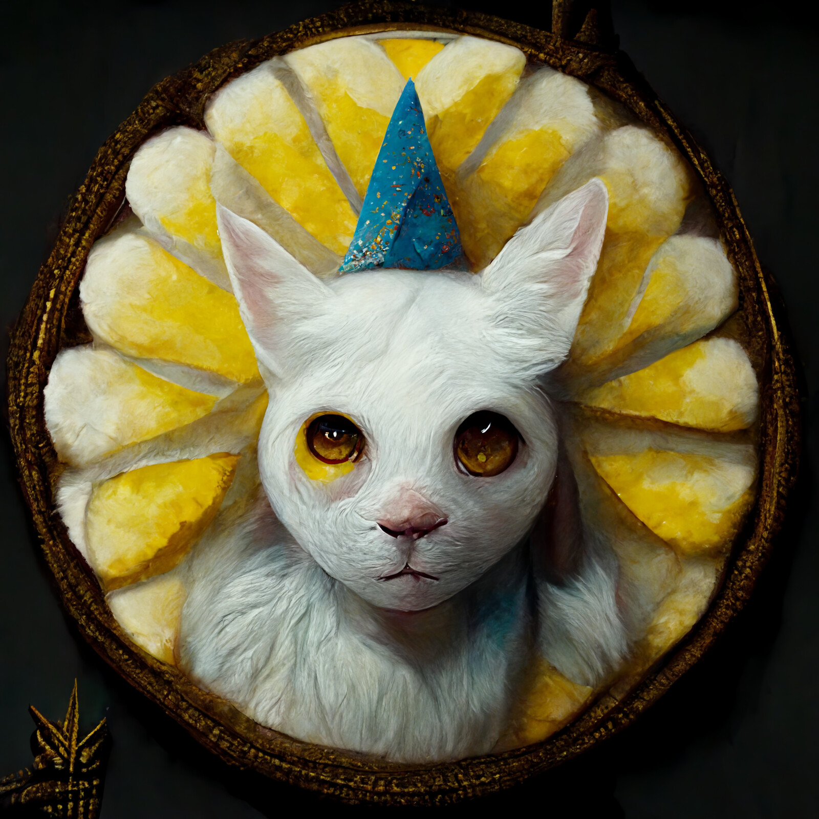 Cat with Party Hat #51 | Caky