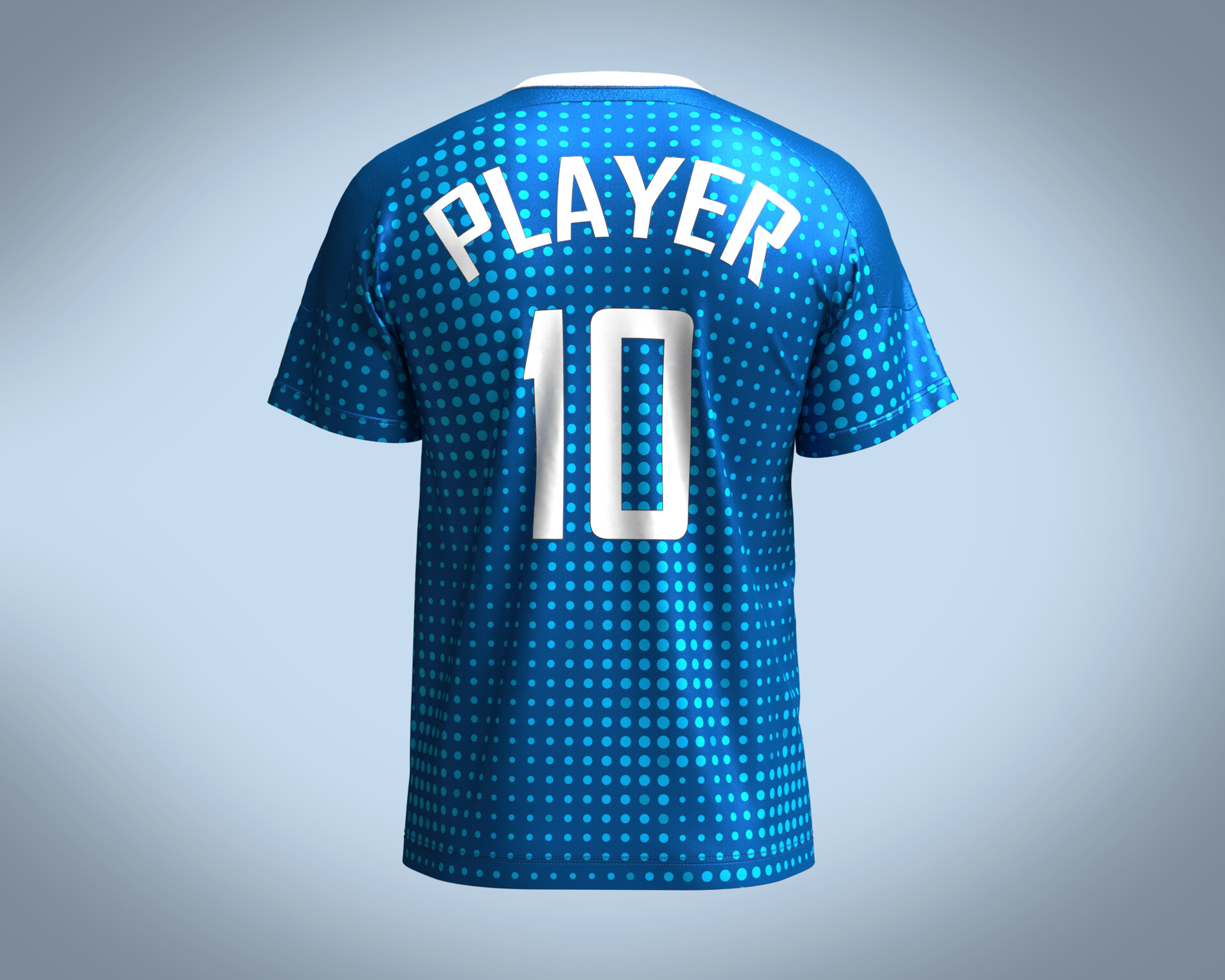 ArtStation - Soccer Blue Jersey Player-10
