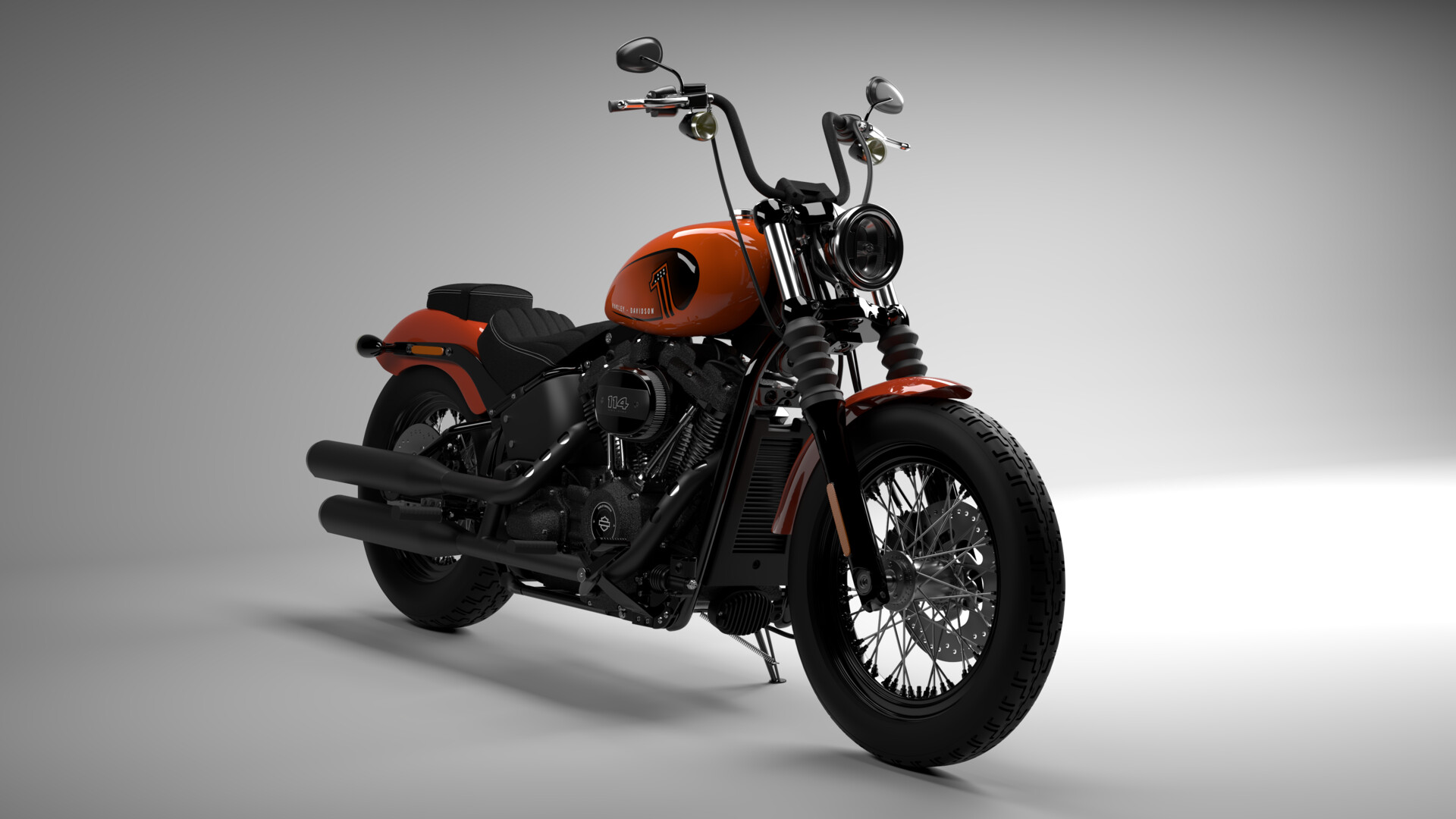 ArtStation - Realistic Harley Davidson Street Bob 2021 Baja