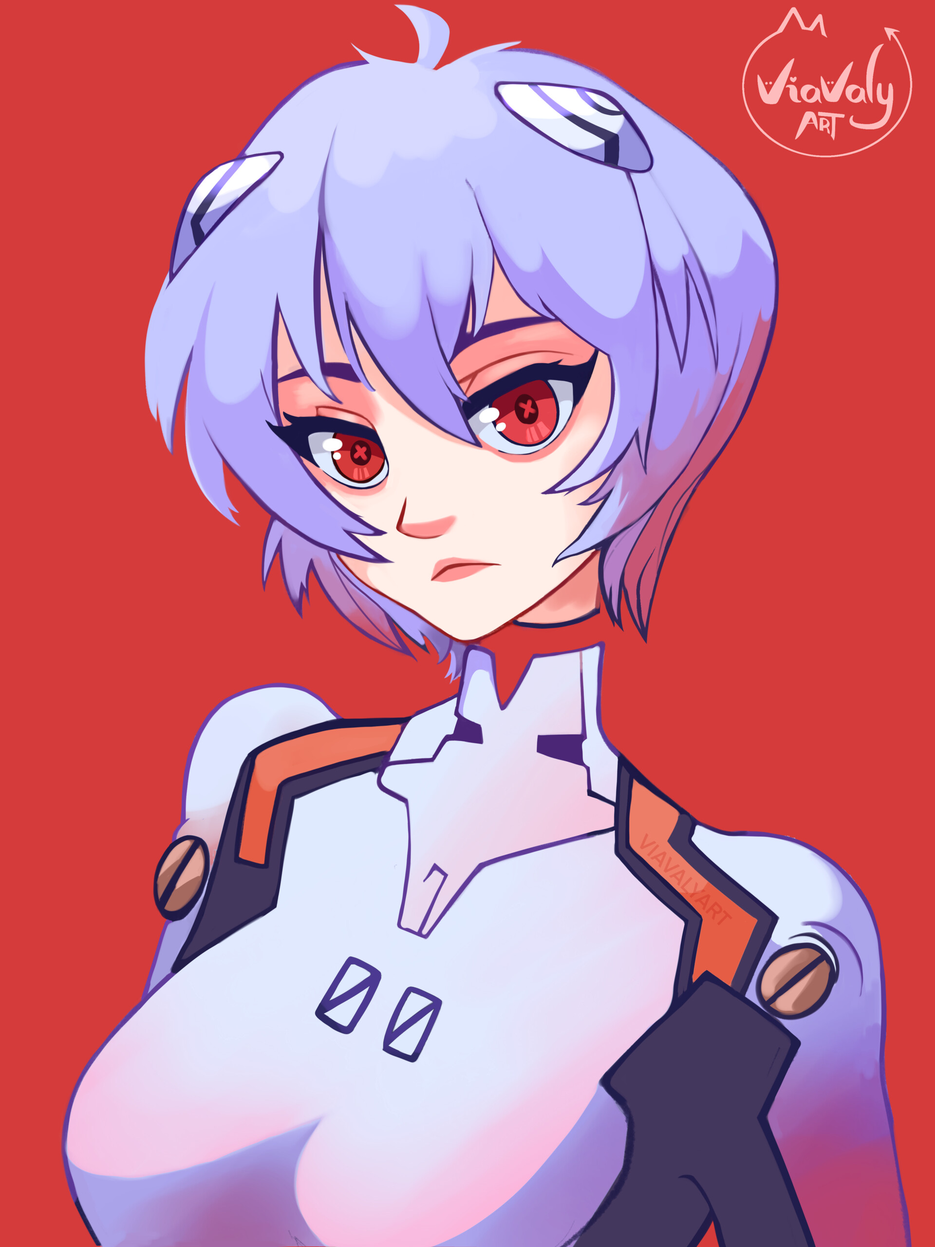 ArtStation Rei Ayanami Evangelion