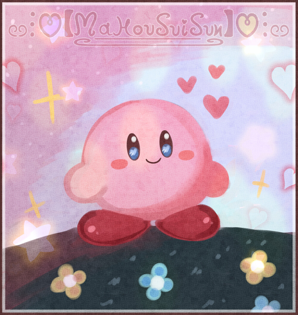 ArtStation ; • 💗Kirby doodle💗