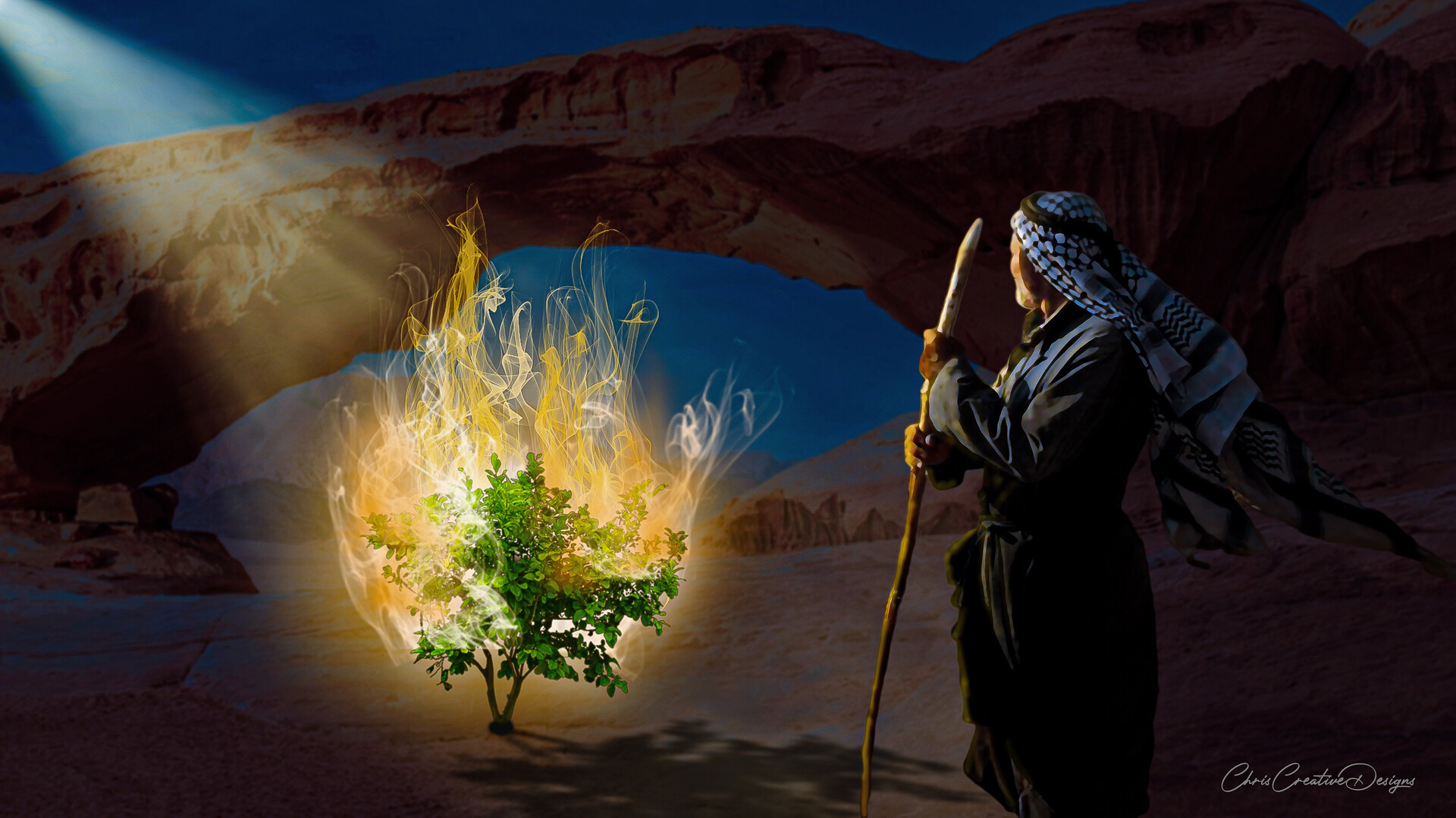 ArtStation Burning bush