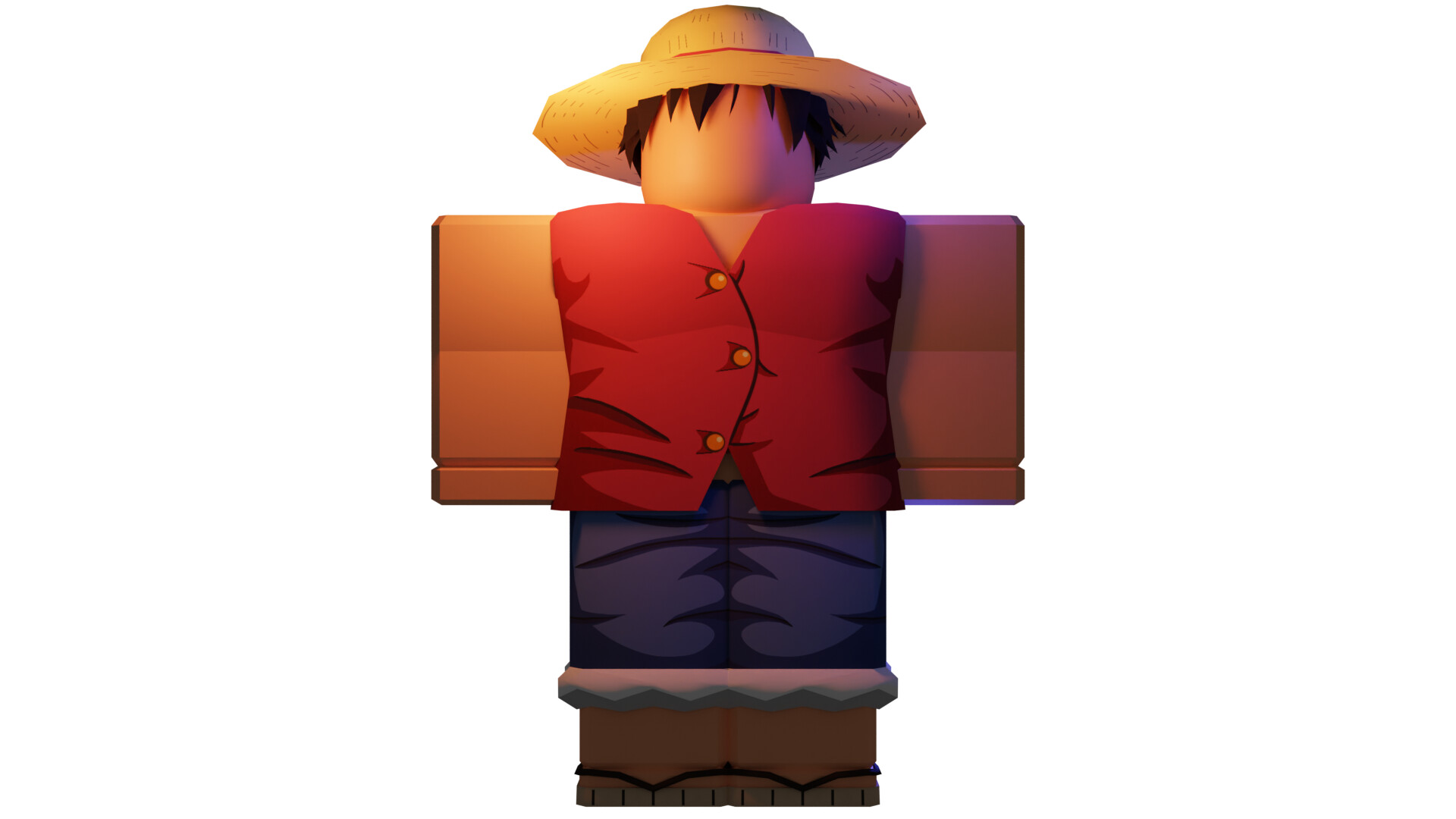 How To Make Luffy Avatar In ROBLOX Account One Piece 