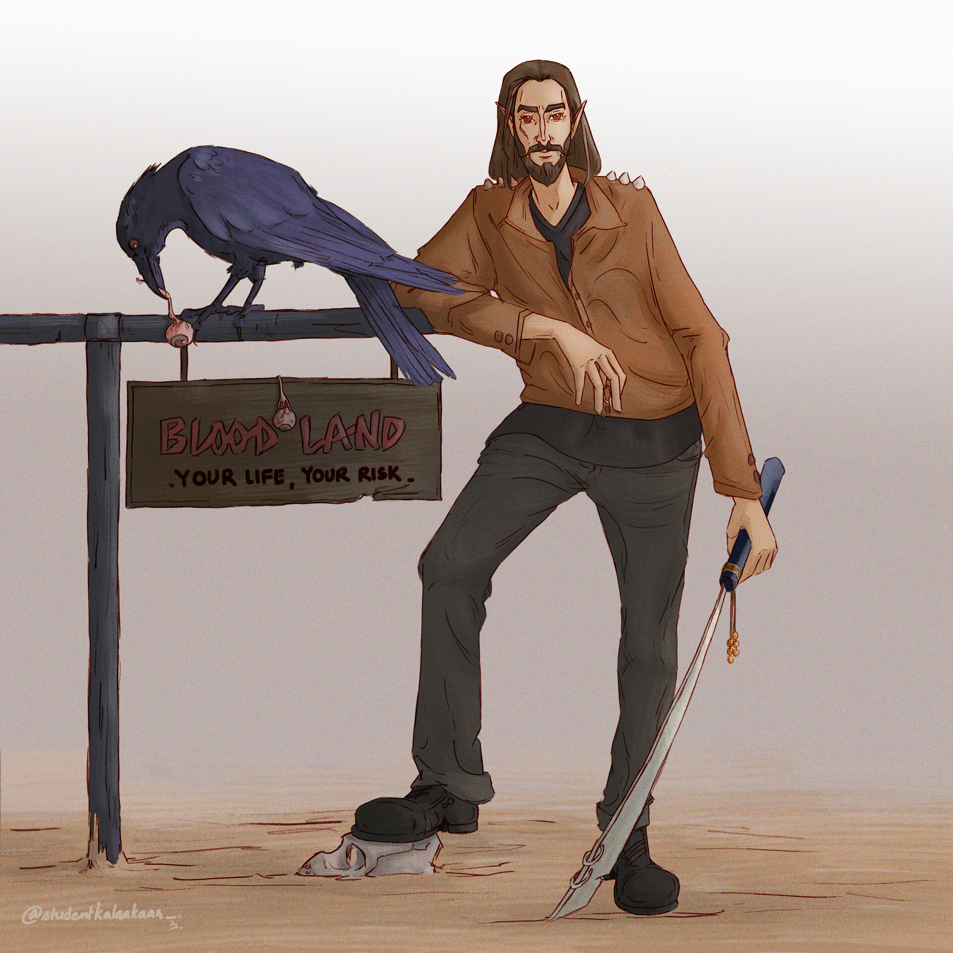 ArtStation BLOOD LAND your life your risk