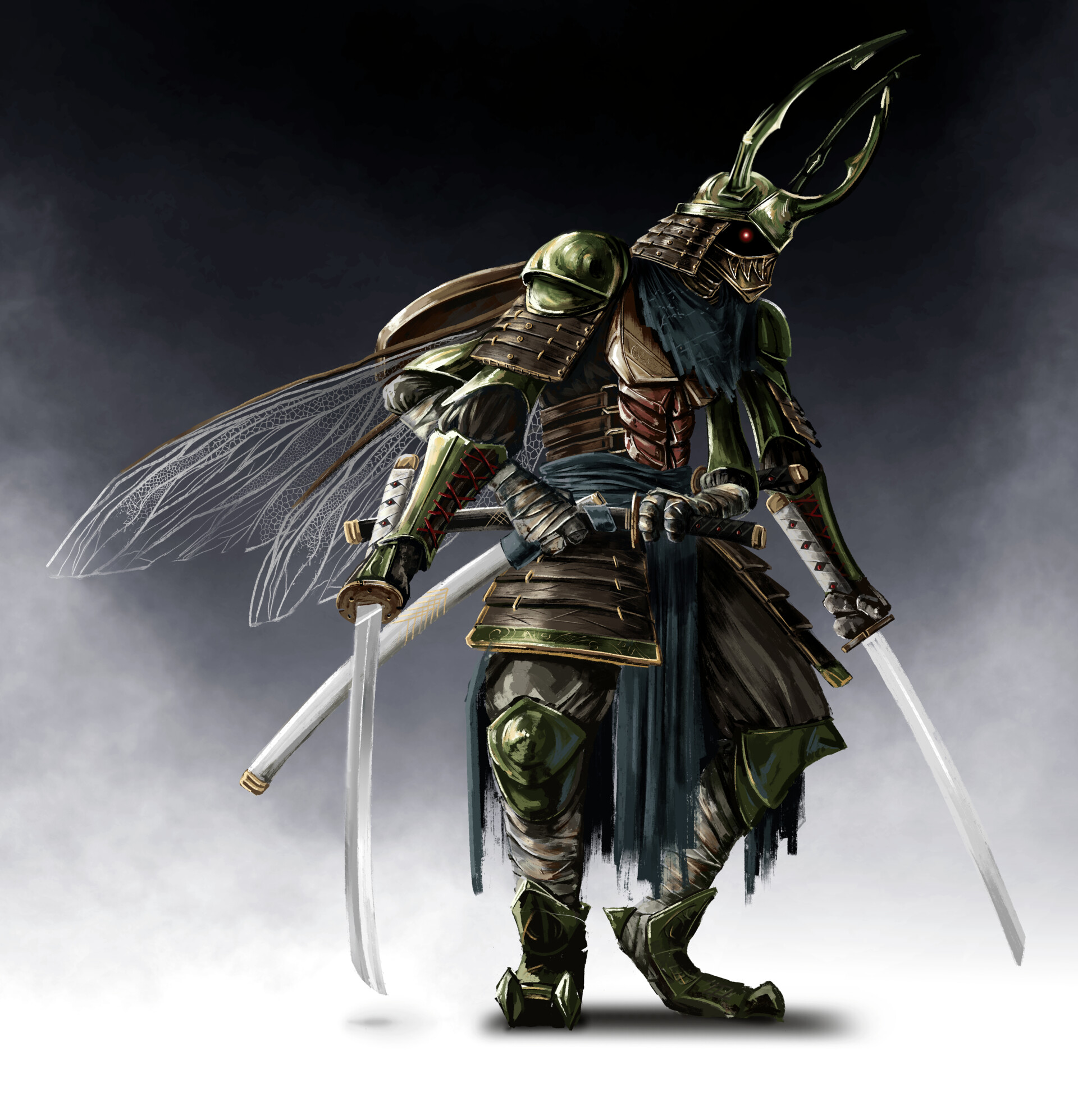 Artstation insect warrior the samurai