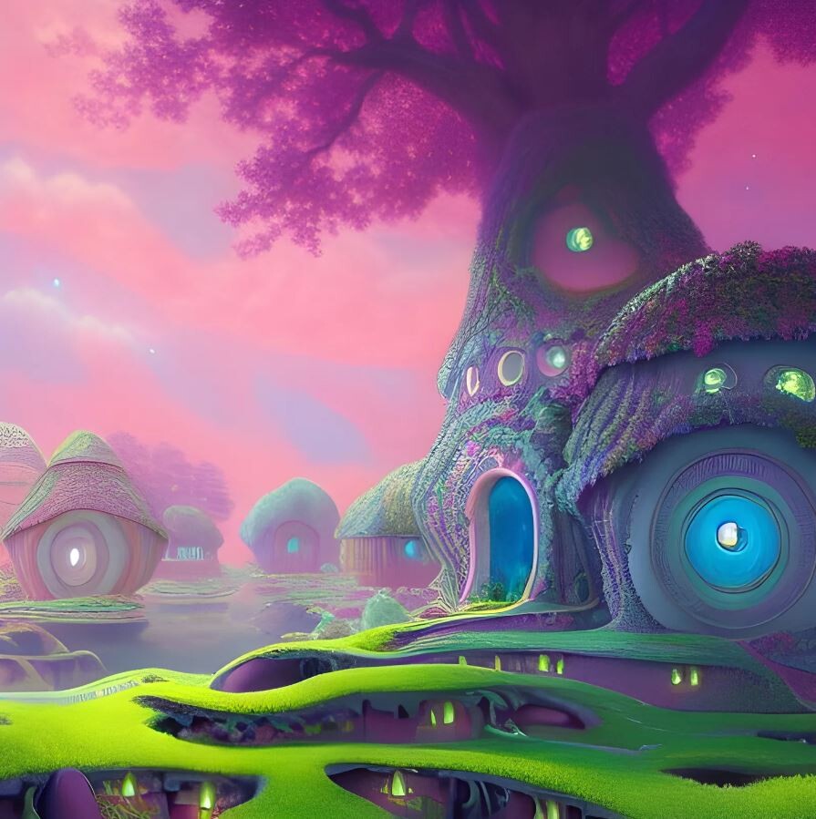 ArtStation - Mushroom House 2