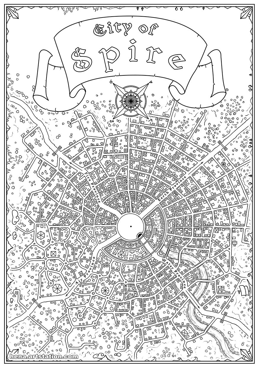 Map Art: City of Spire