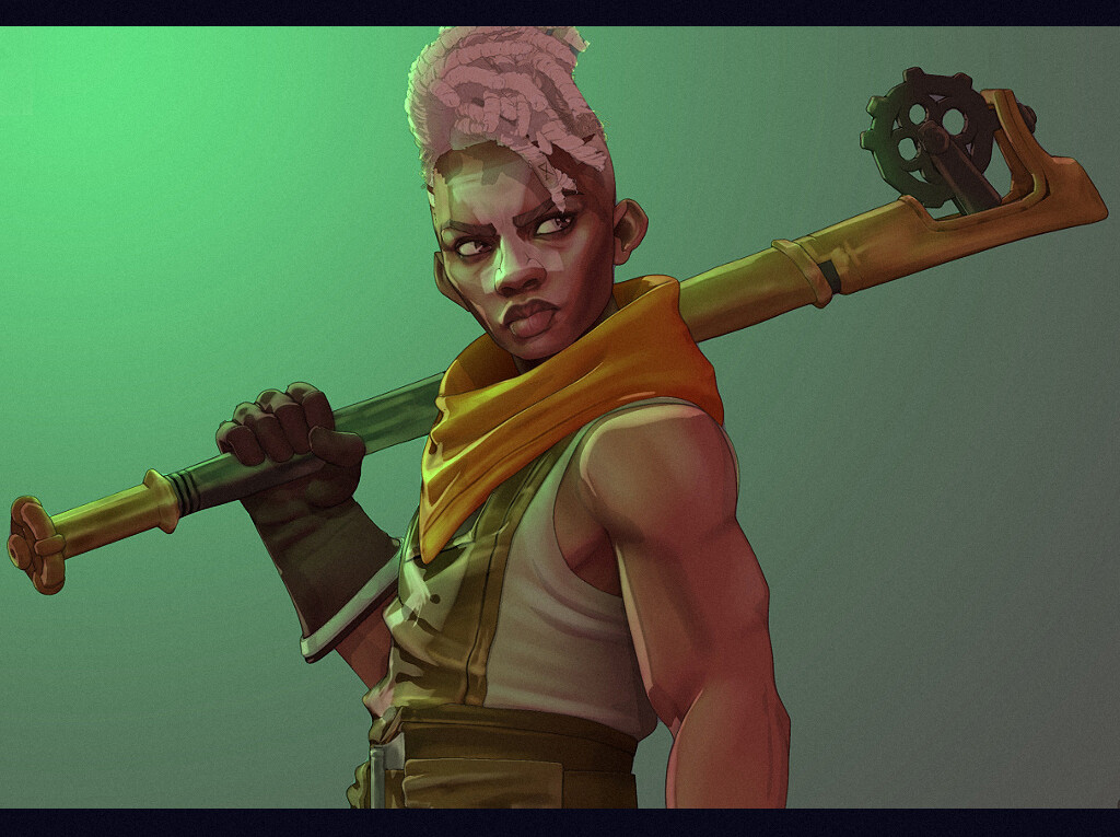 ArtStation - 2d animation Ekko Fan Art League of Legends