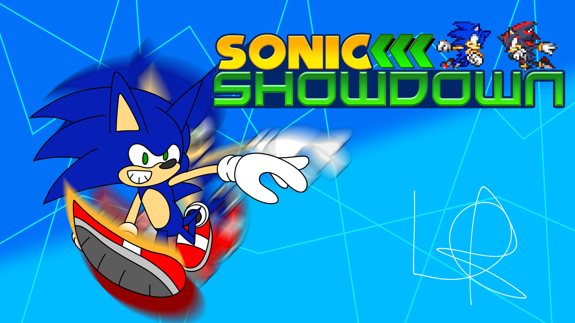Multicolor the hedgehog sonic showdown