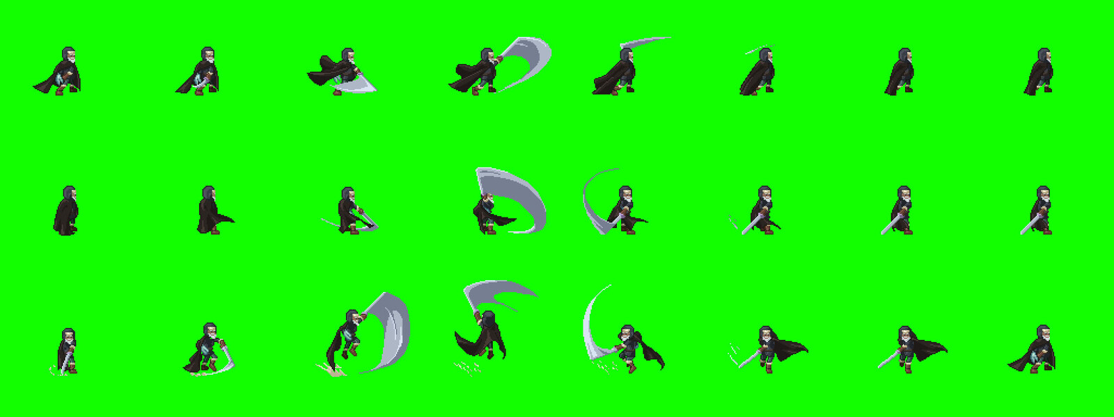 Player Attack Right sprite sheet