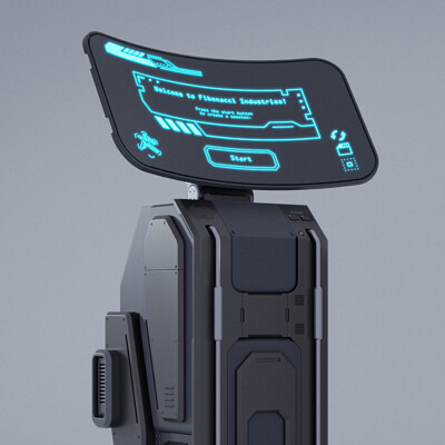 Sci-Fi Terminal Model