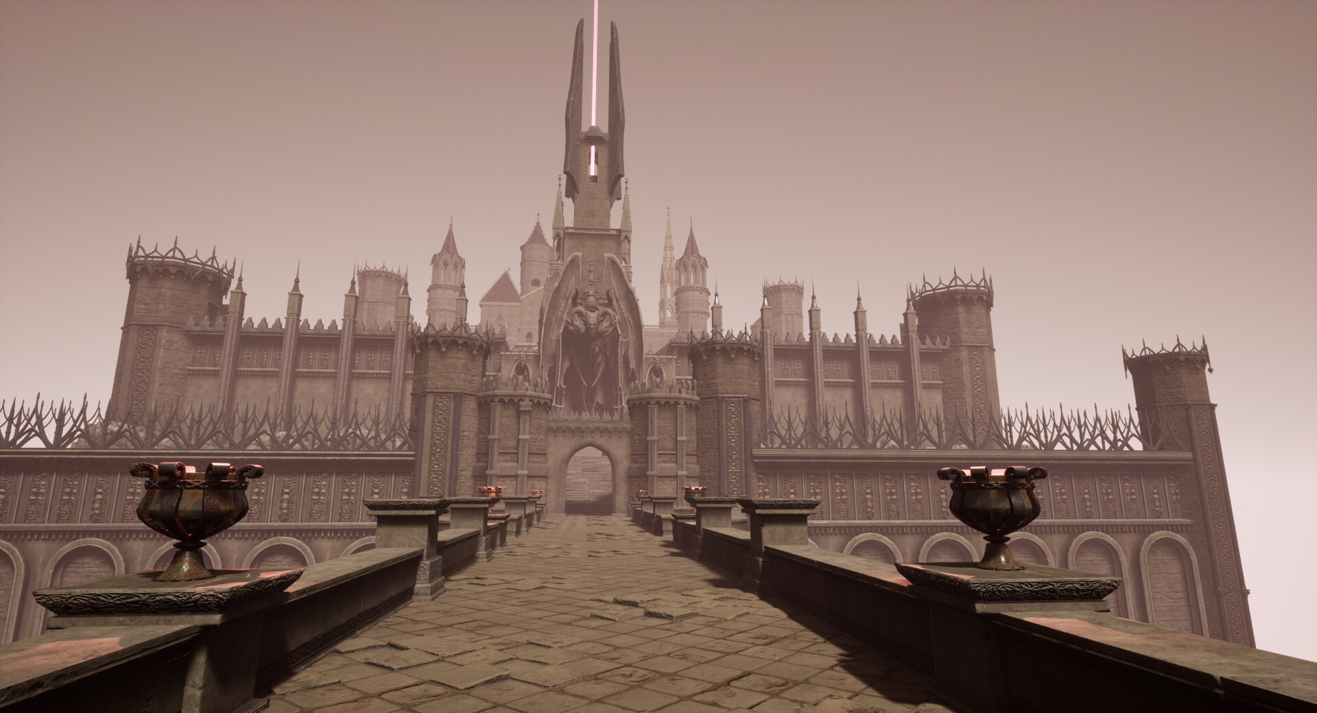 ArtStation - Dark Fantasy Concept Medieval Castle, Ramparts and Props