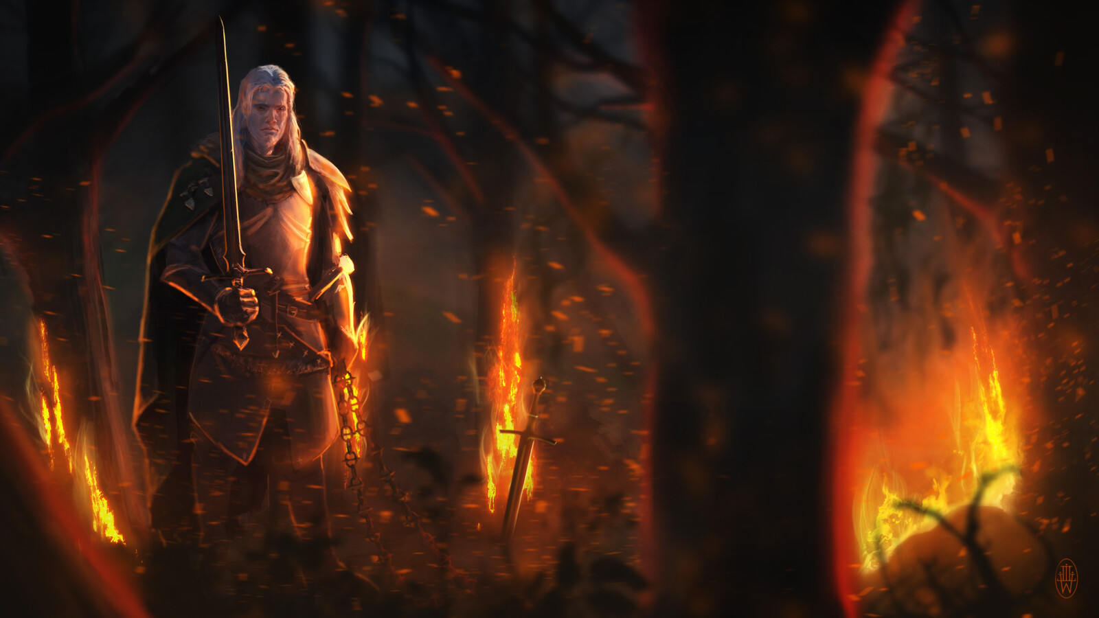 In Pursuit of Dragons | Witcher Fan Art