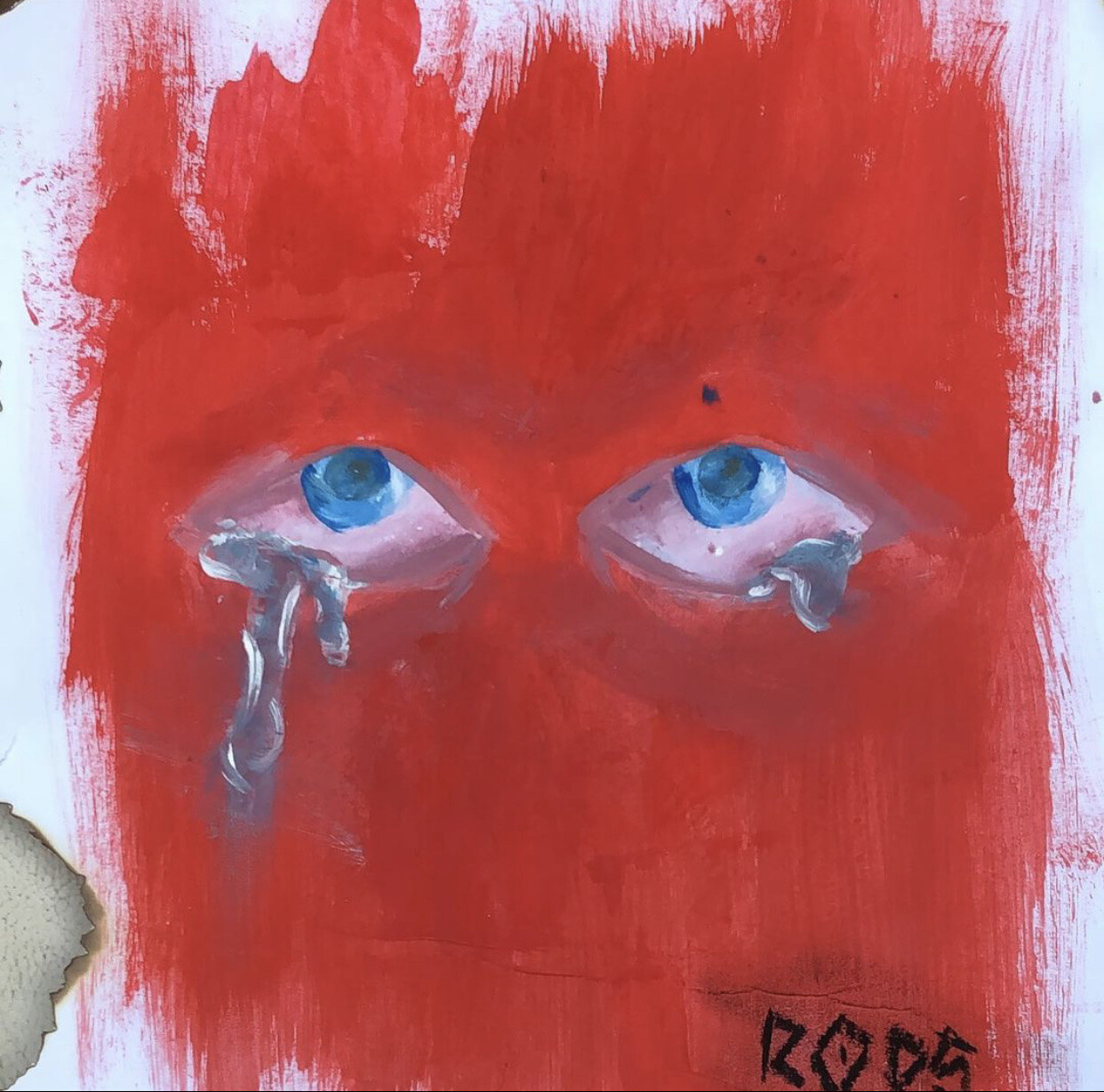 ArtStation bleeding sad eyes🩸 paint