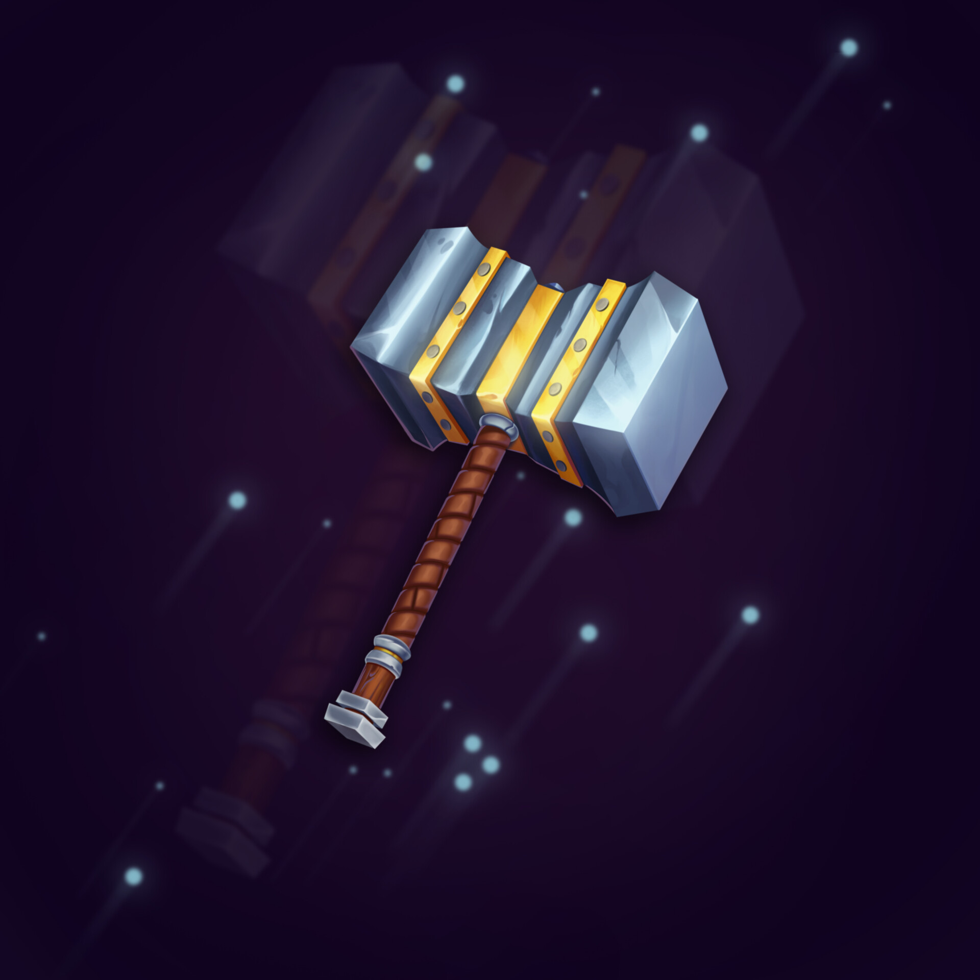 ArtStation War hammer weapon design 2d and 3d