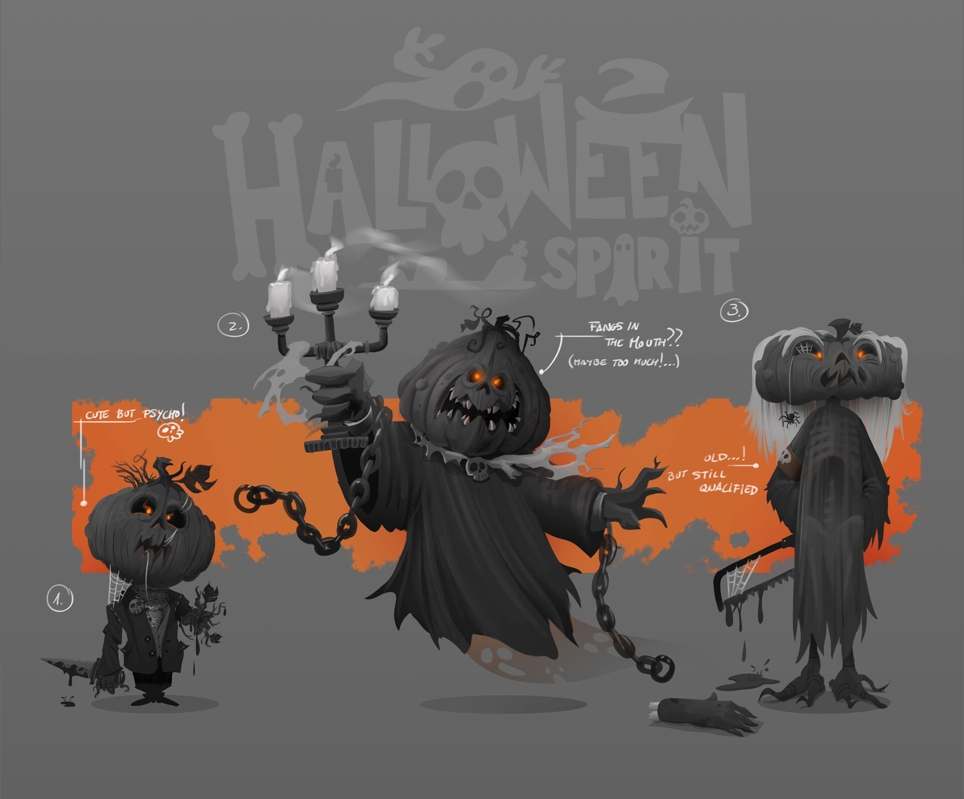 ArtStation - Halloween characters - Concept art