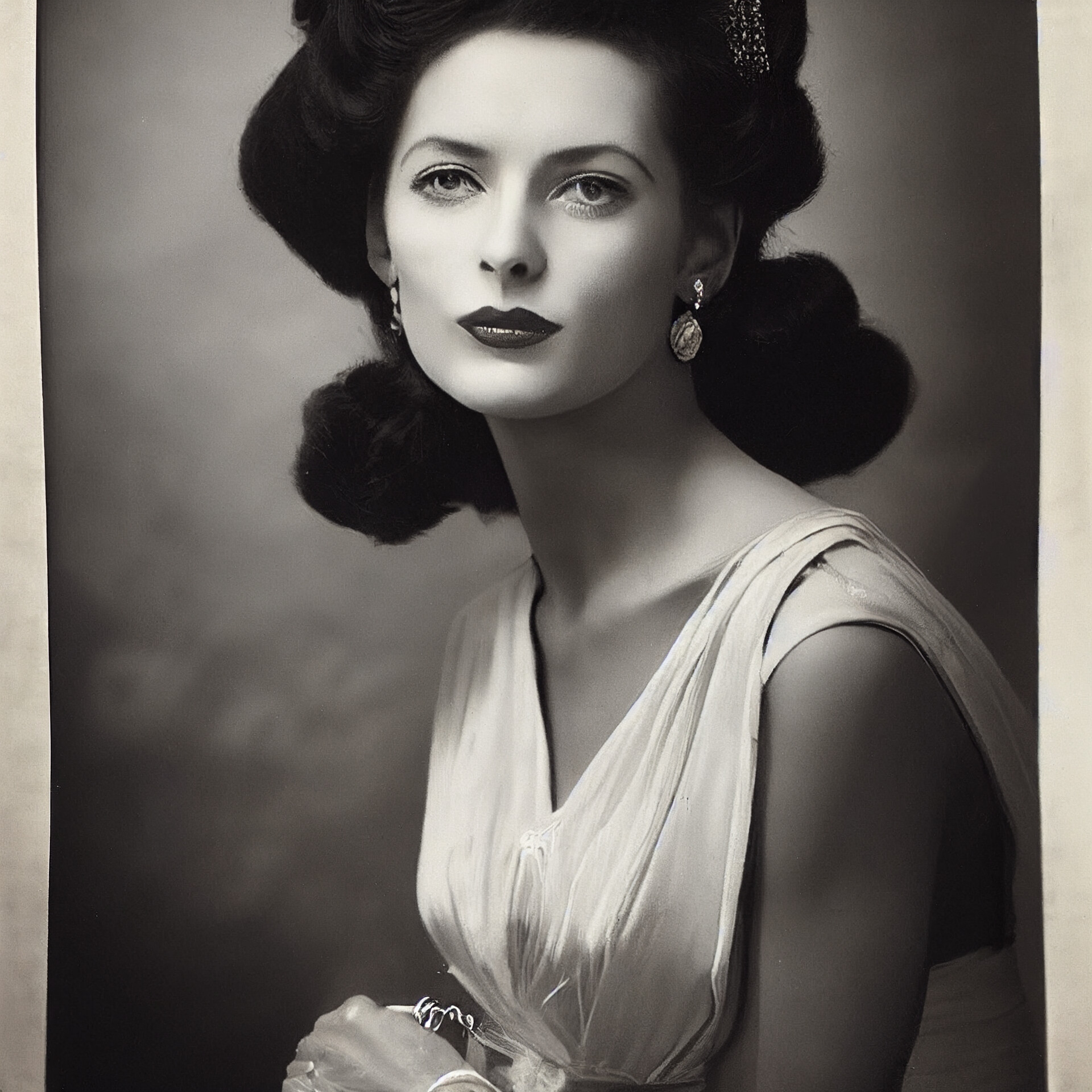ArtStation - 1950 portrait of a woman, AI generated