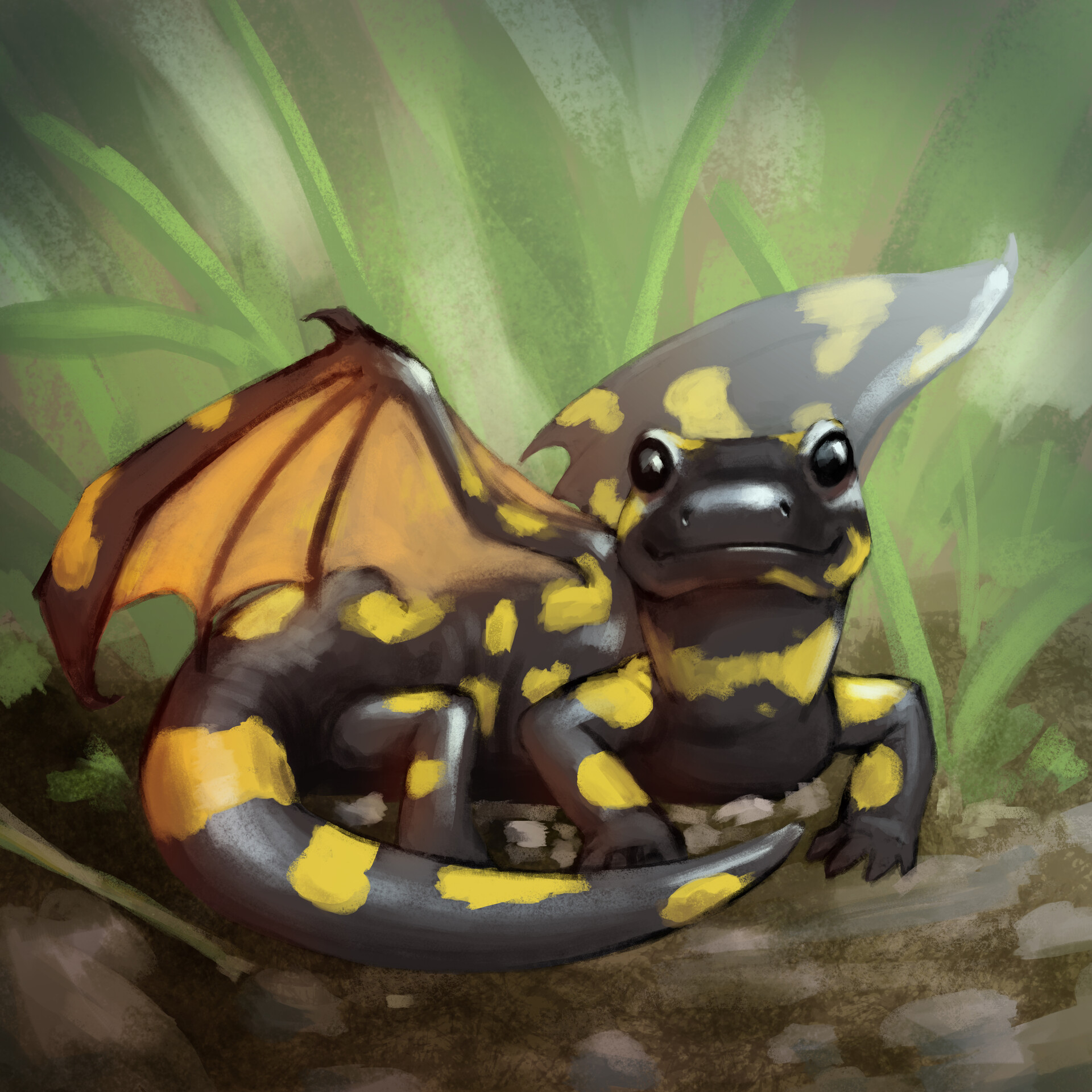 ArtStation Salamander dragon