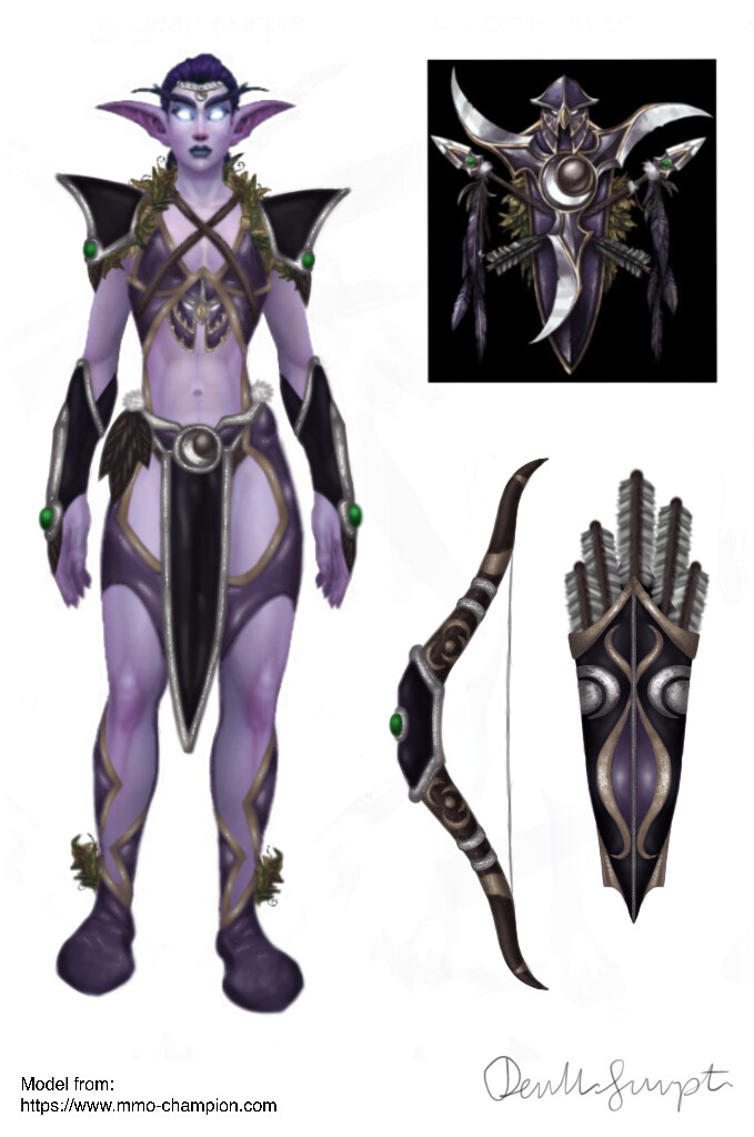 ArtStation Night Elf Concept Art