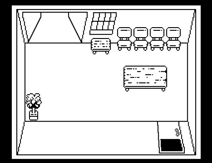 The Wait. Conceptually, this is a space between the living world and the afterlife. We decided reversing the palette for this special location would highlight its significance. As the player progresses, this room fills with tokens of memories. 
